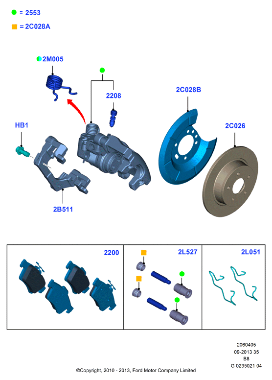 Задние тормозные колодки Ford 1683374 — аналоги, износ и замена