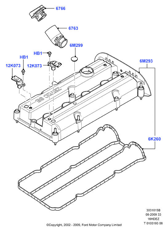 Клапанная крышка Ford 2178204 — аналоги, признаки неисправности и замена