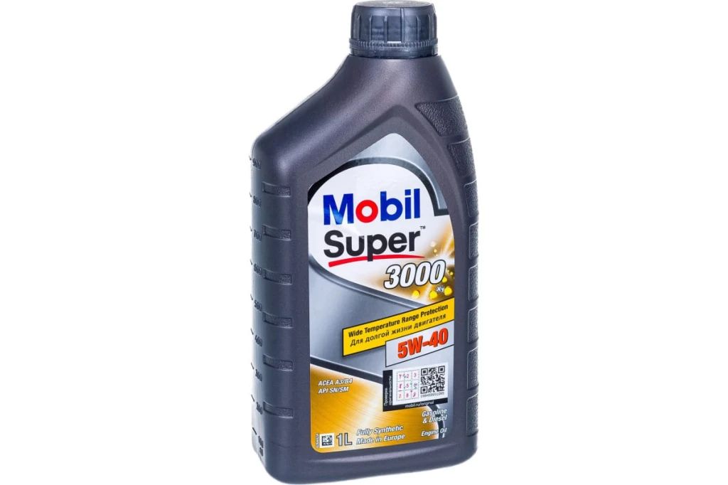 Моторное масло MOBIL Super 3000 X1 5W-40 синтетическое, 1 литр