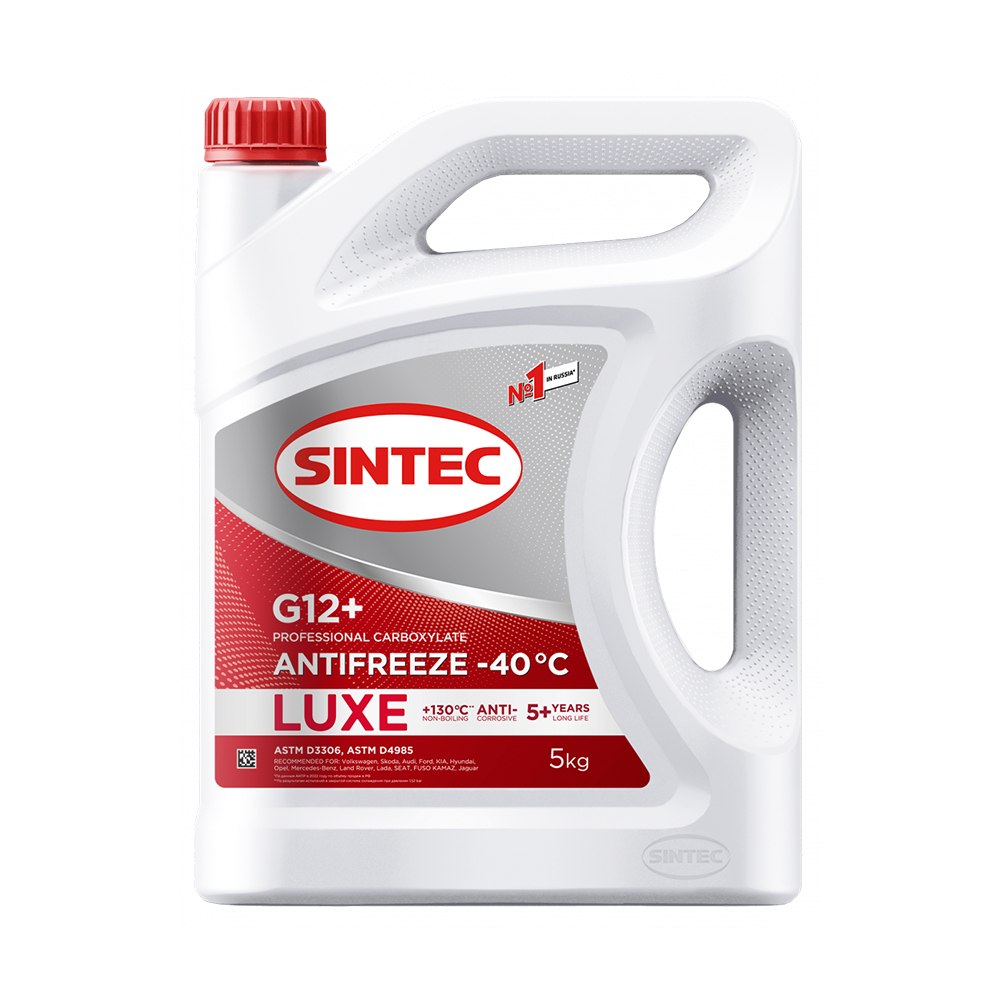 Антифриз SINTEC LUXE G12+ 5 кг красный