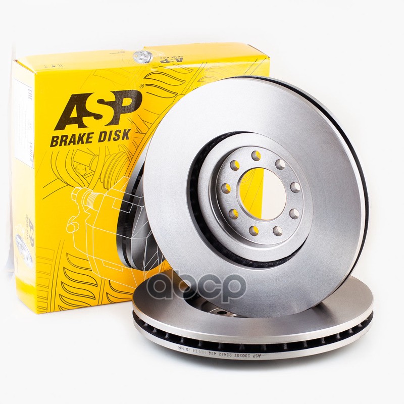 Диск тормозной передний ASP 230207
