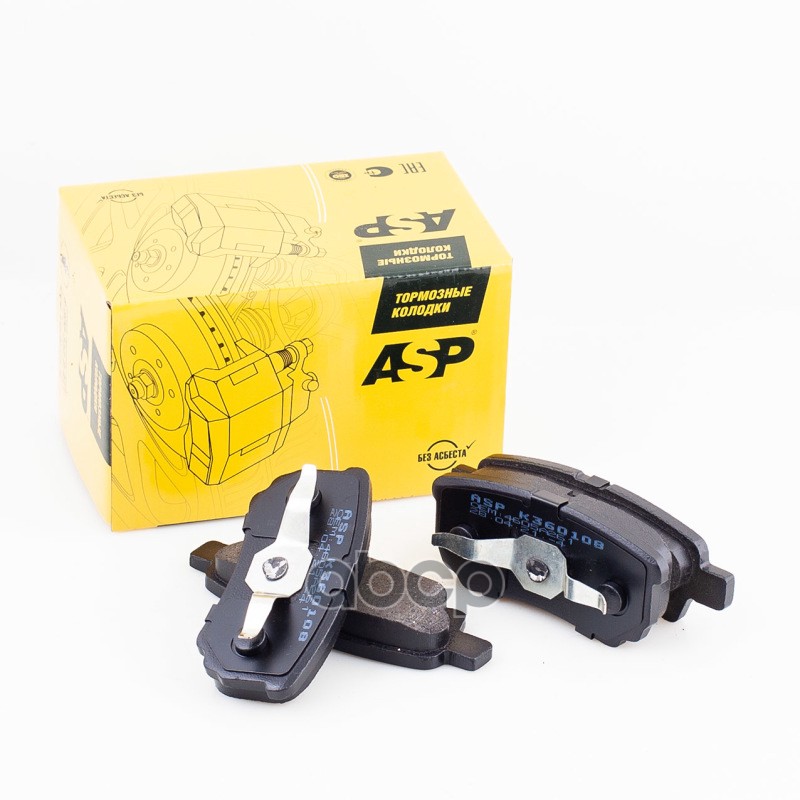 Колодки ASP K360108 &mdash; Mitsubishi Lancer X и Galant