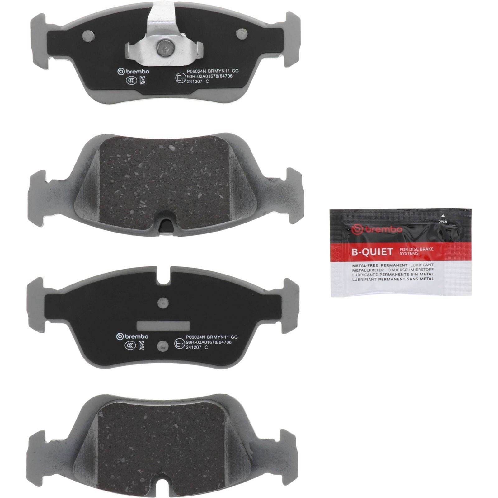 Керамические передние тормозные колодки Brembo PRIME P06024N