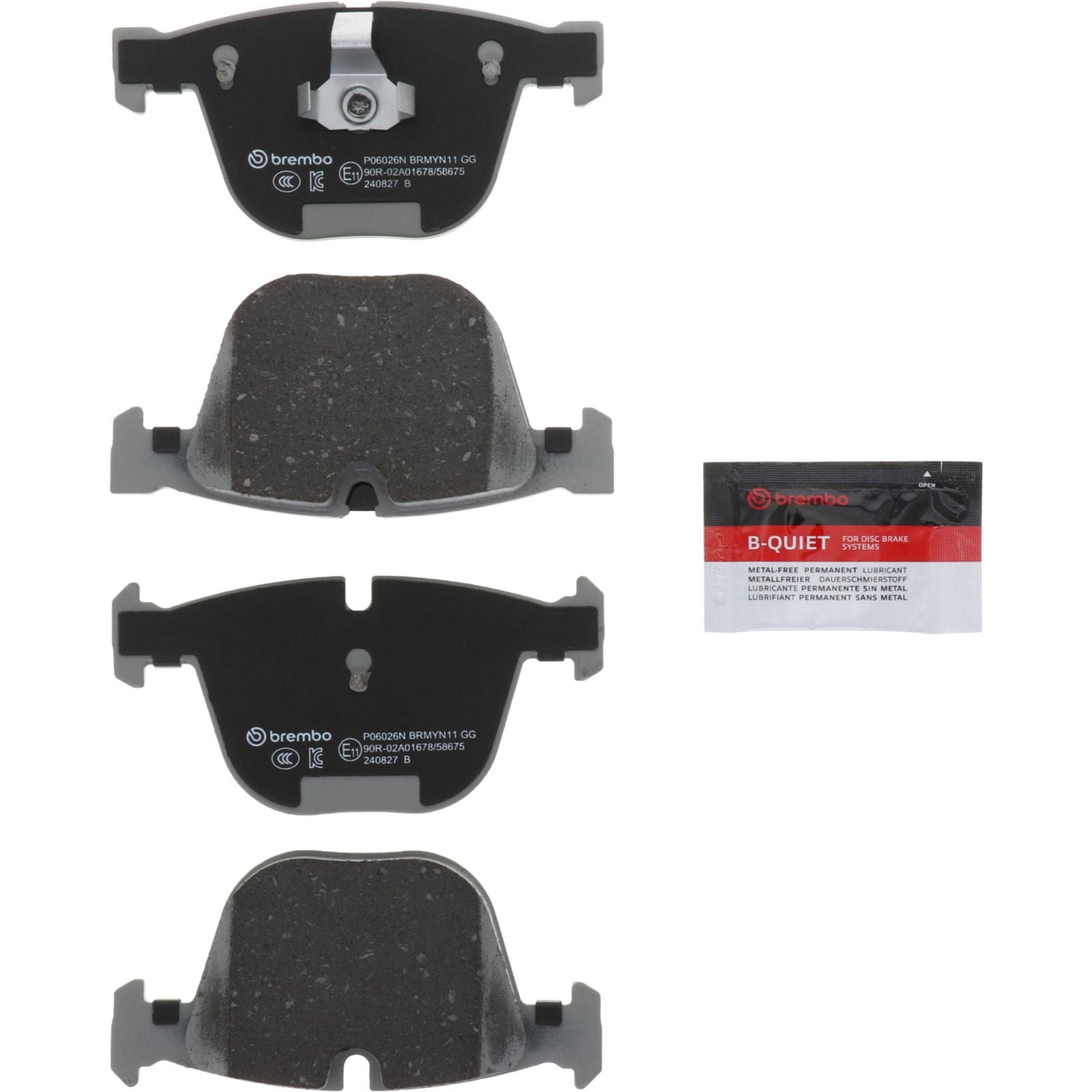 Керамические задние тормозные колодки Brembo PRIME P06026N