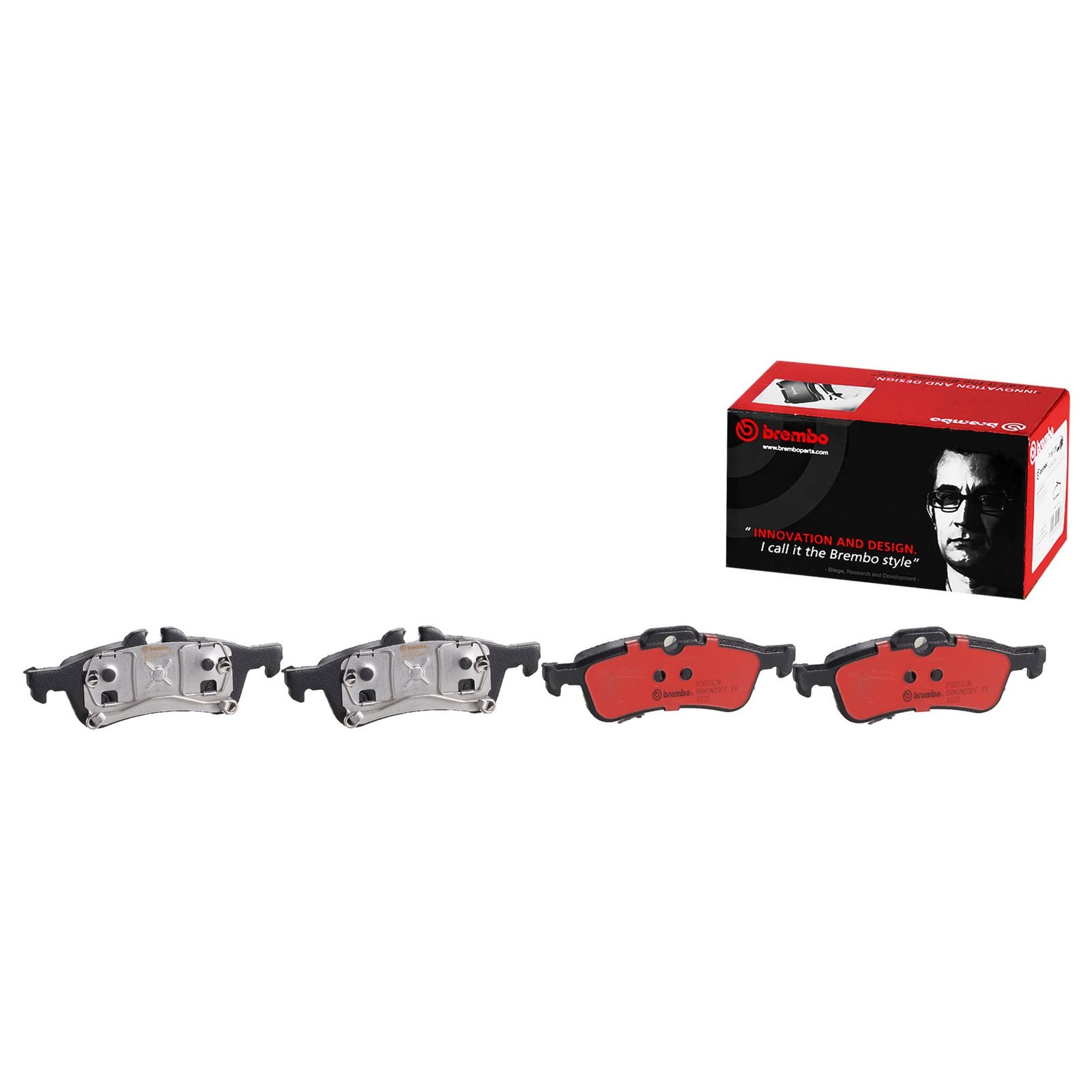 Керамические задние тормозные колодки Brembo PRIME P06032N
