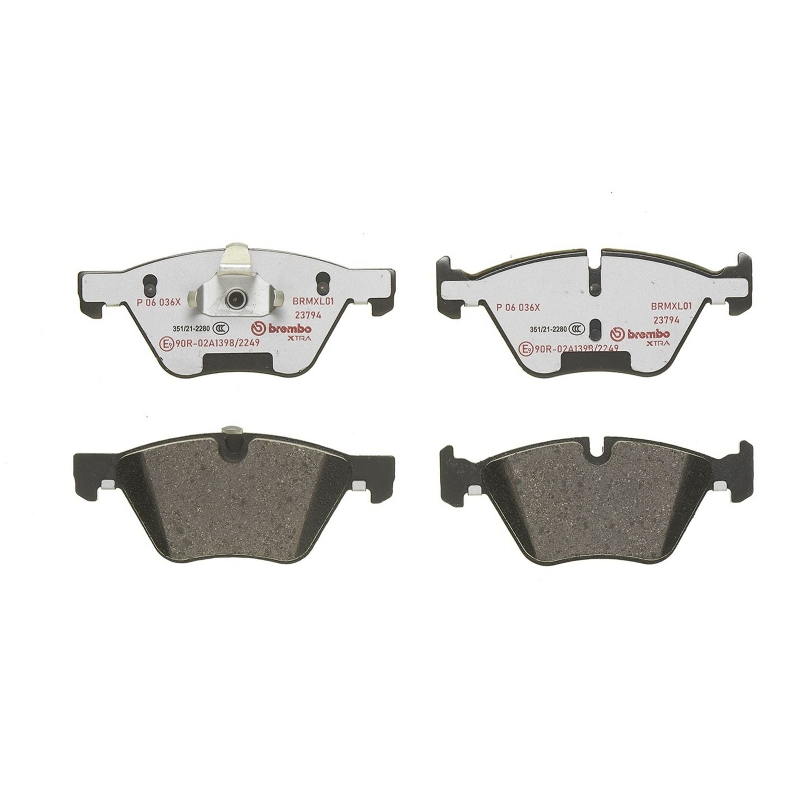 Передние тормозные колодки с низким содержанием металла Brembo XTRA P06036X