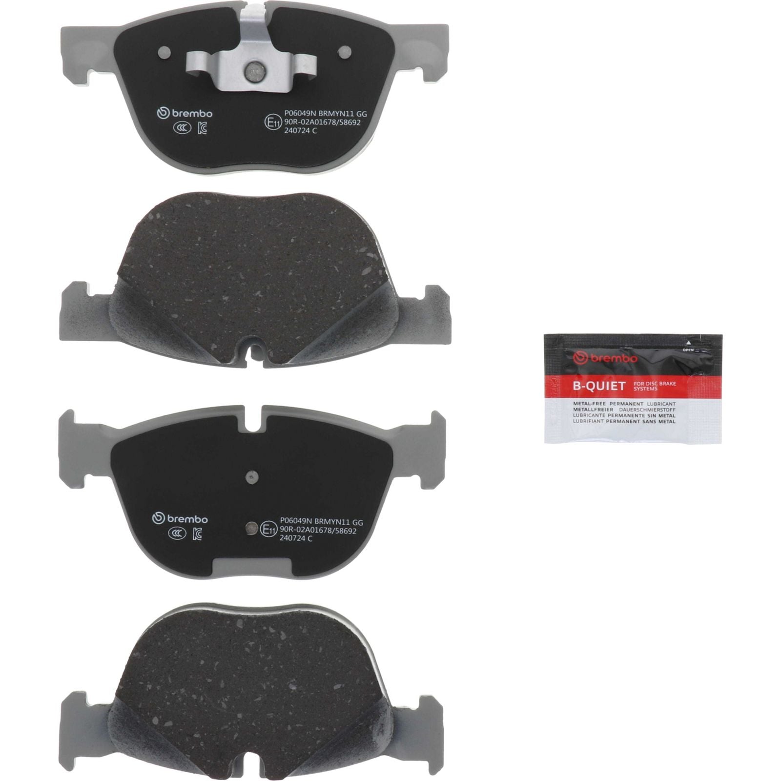 Керамические передние тормозные колодки Brembo PRIME P06049N