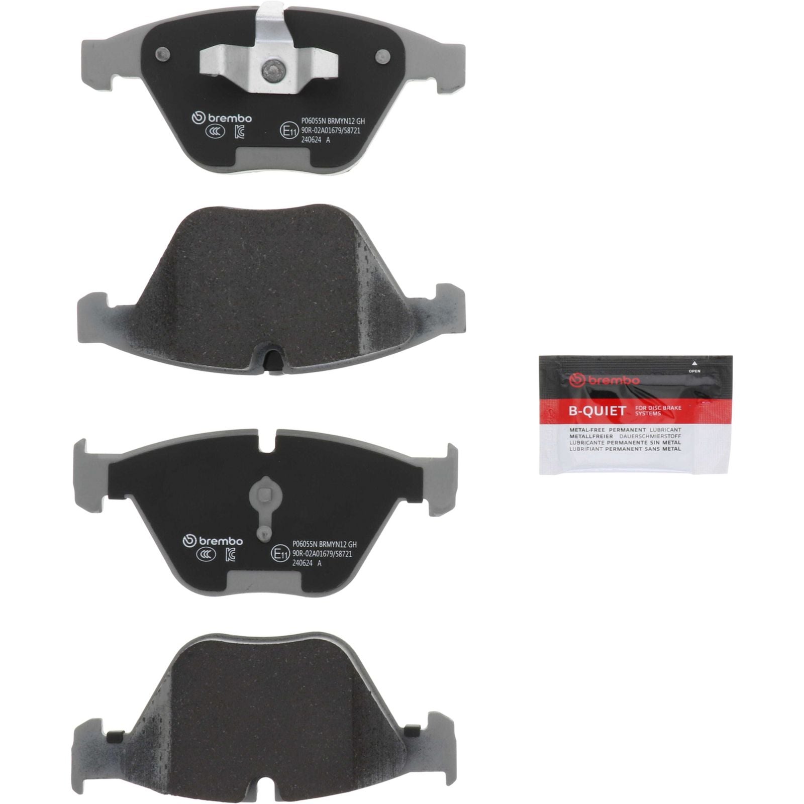 Керамические передние тормозные колодки Brembo PRIME P06055N