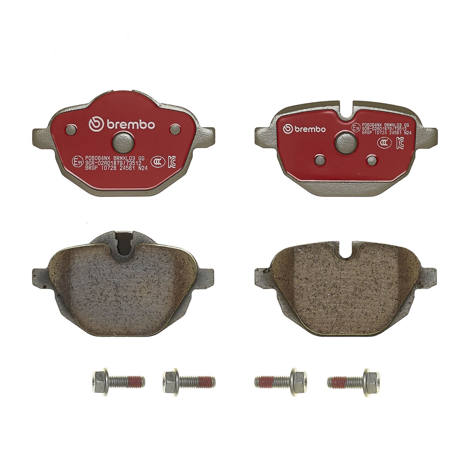 Керамические задние тормозные колодки Brembo XTRA P06064NX