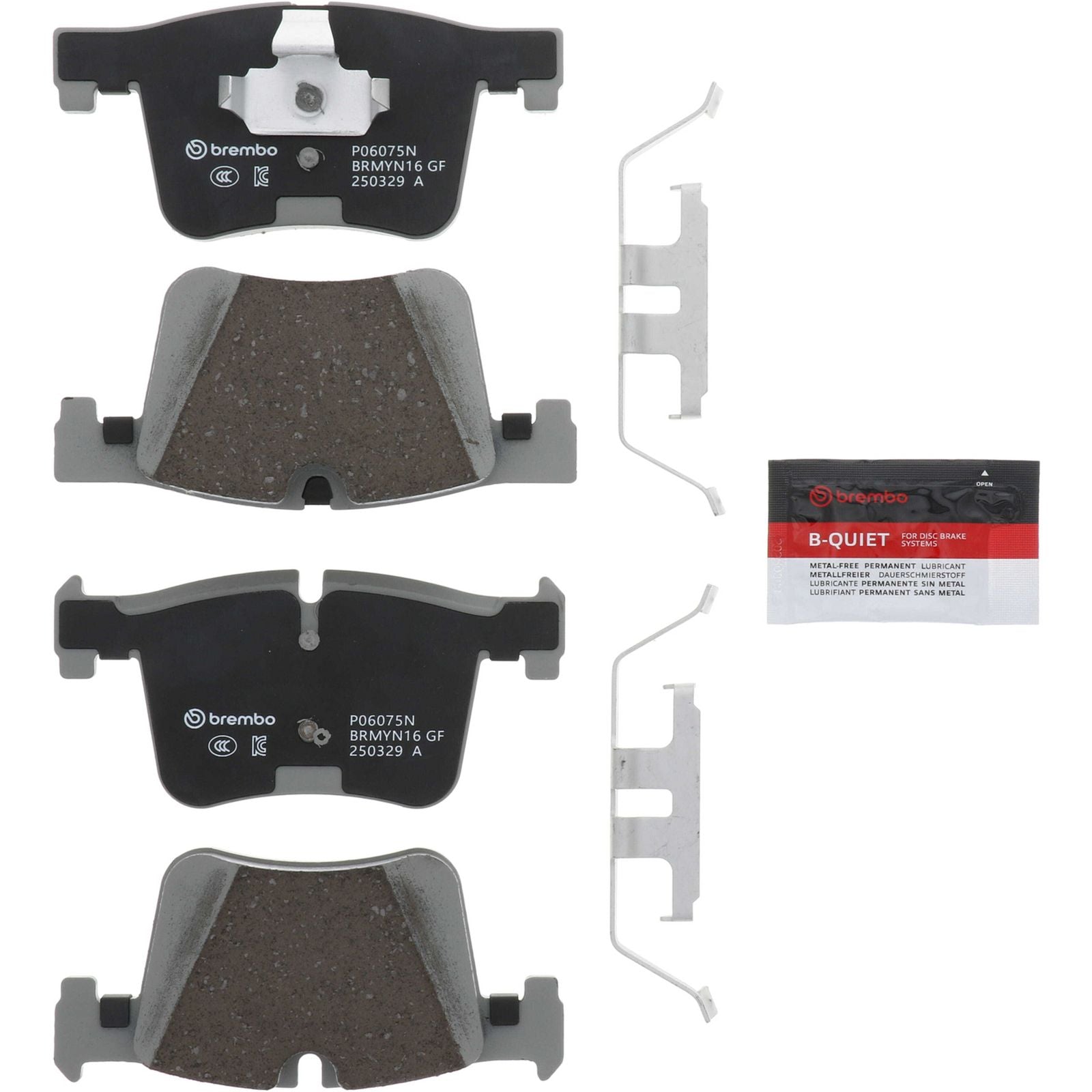 Керамические передние тормозные колодки Brembo PRIME P06075N