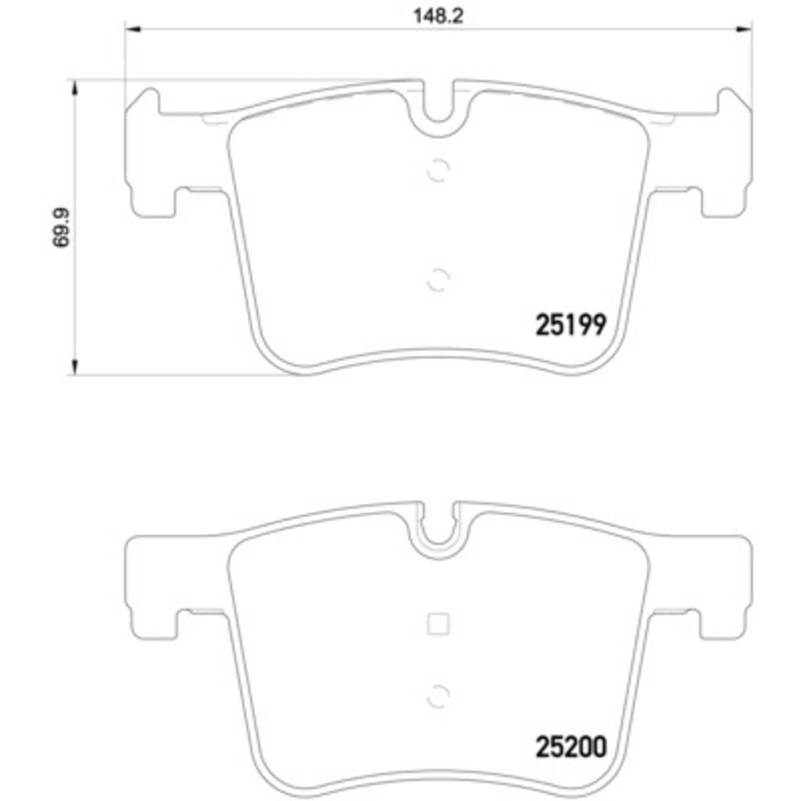 Передние тормозные колодки с низким содержанием металла Brembo XTRA P06075X