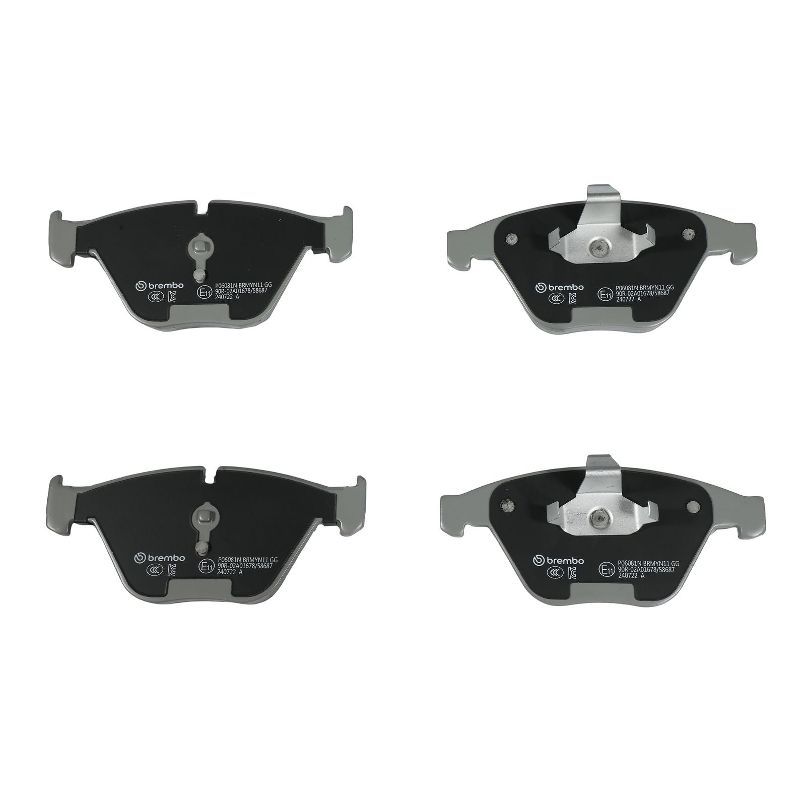 Керамические передние тормозные колодки Brembo PRIME P06081N