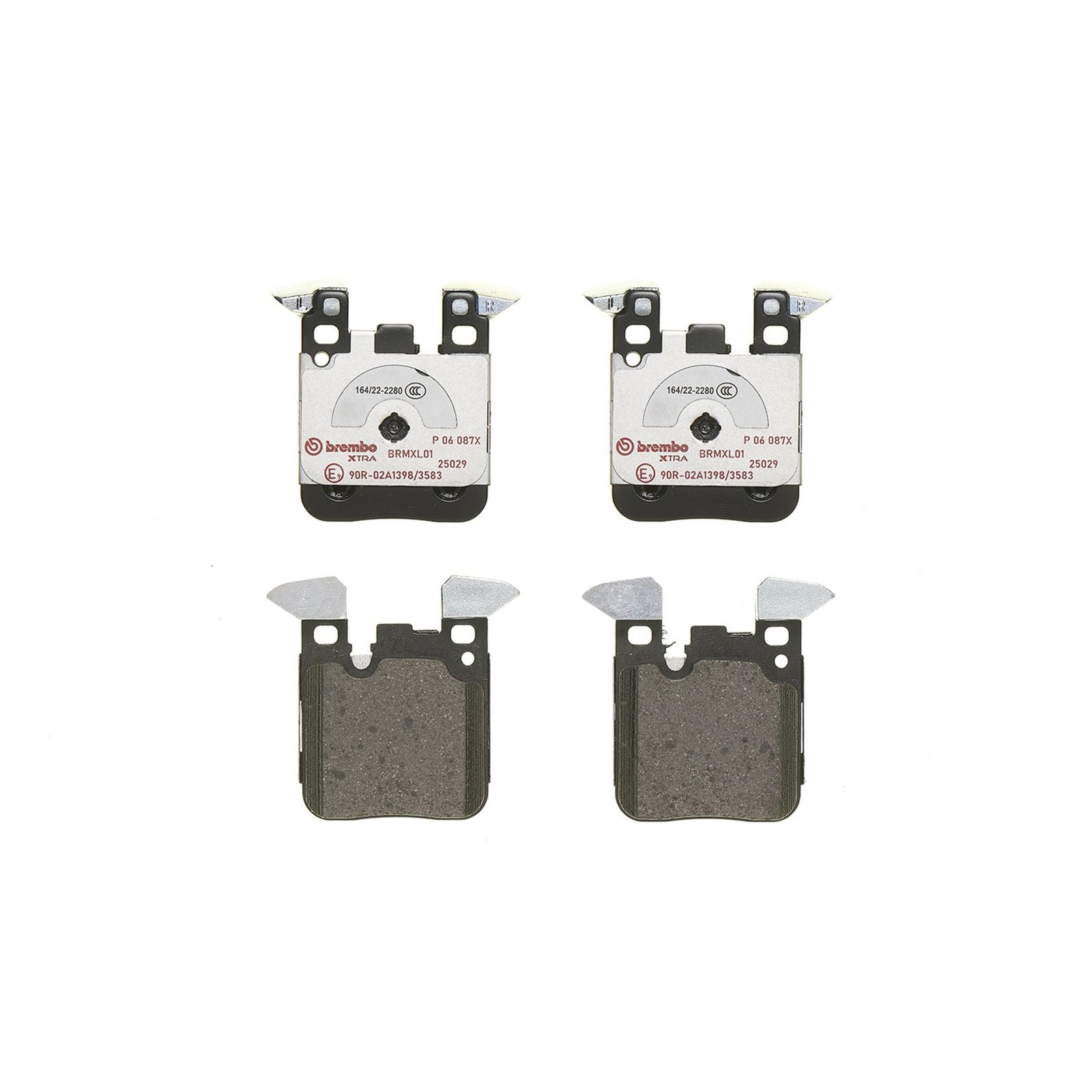 Задние тормозные колодки с низким содержанием металла Brembo XTRA P06087X