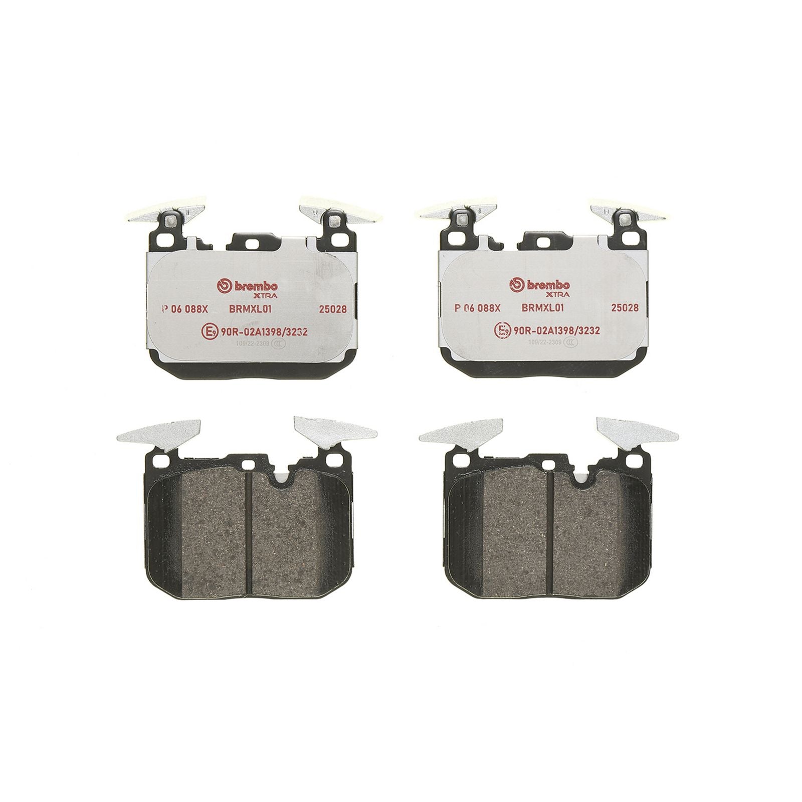 Передние тормозные колодки с низким содержанием металла Brembo XTRA P06088X
