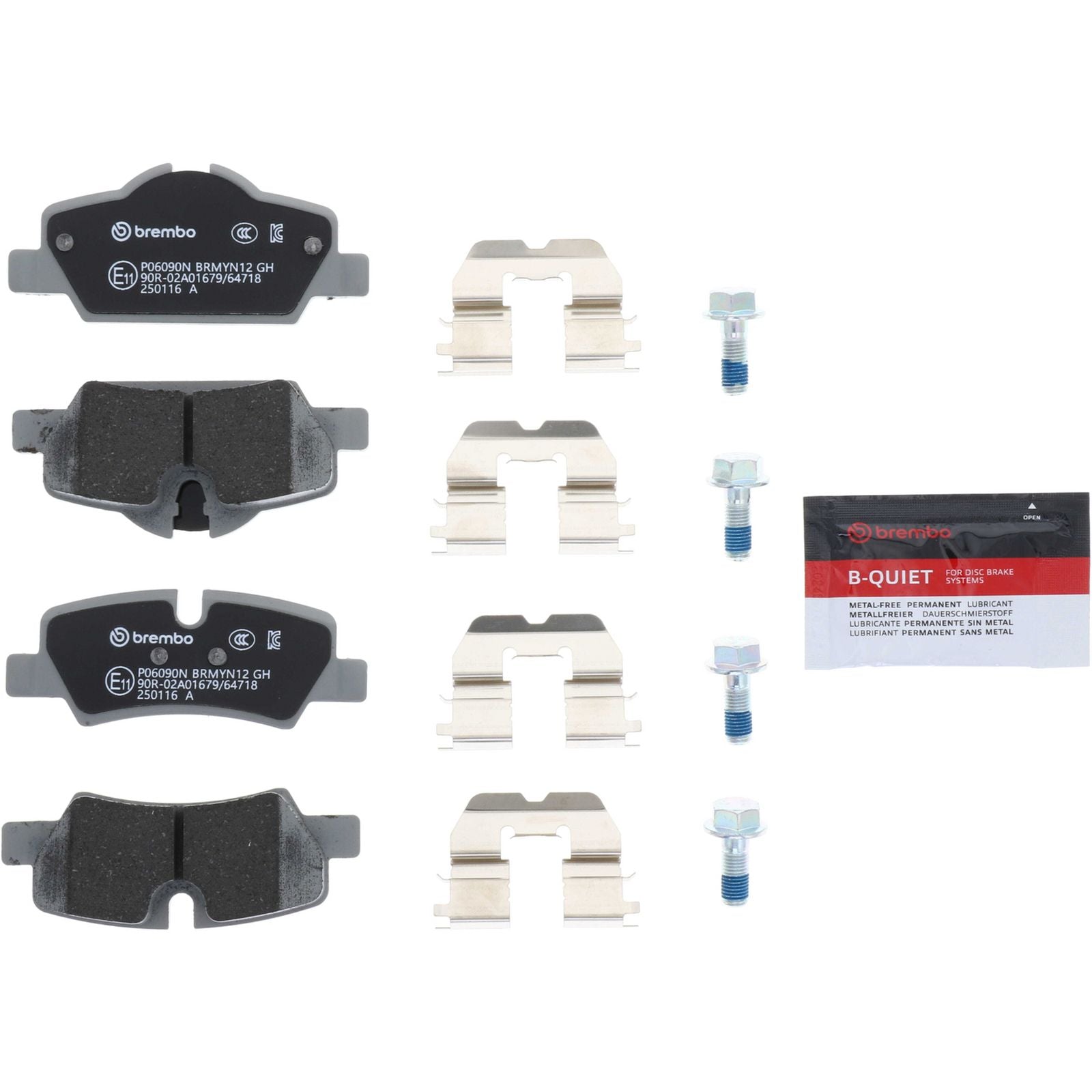 Керамические задние тормозные колодки Brembo PRIME P06090N