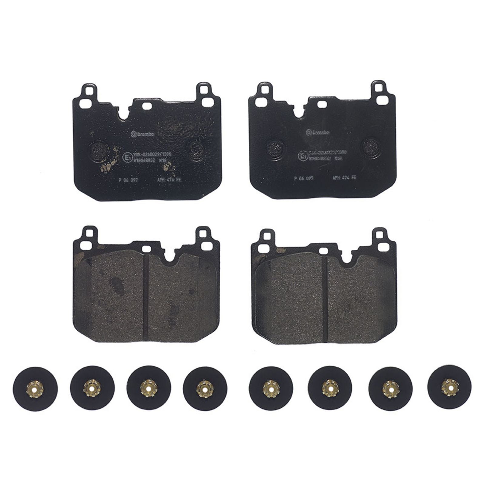 Передние тормозные колодки с низким содержанием металла Brembo PRIME P06097