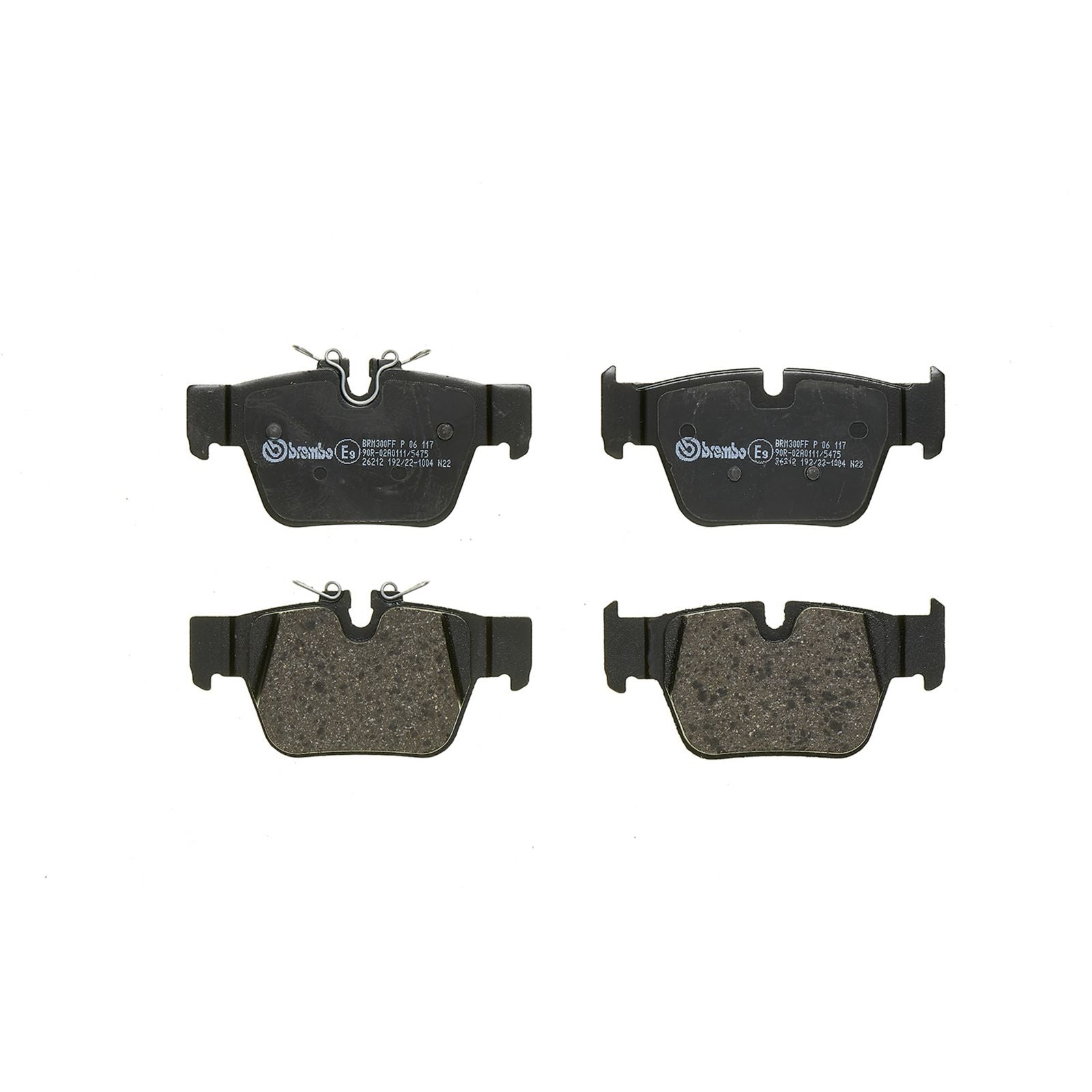 Задние тормозные колодки с низким содержанием металла Brembo PRIME P06117