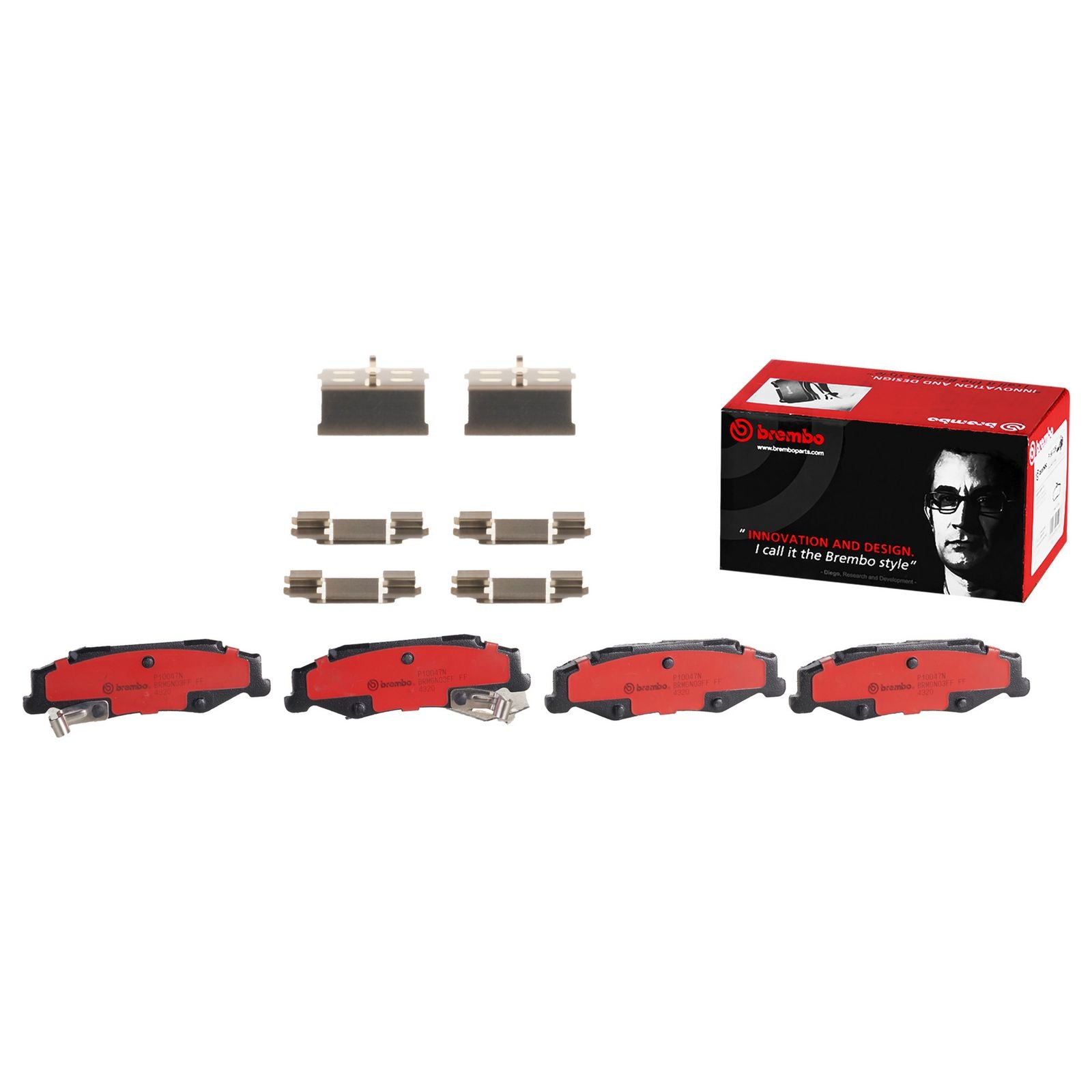 Керамические задние тормозные колодки Brembo PRIME P10047N