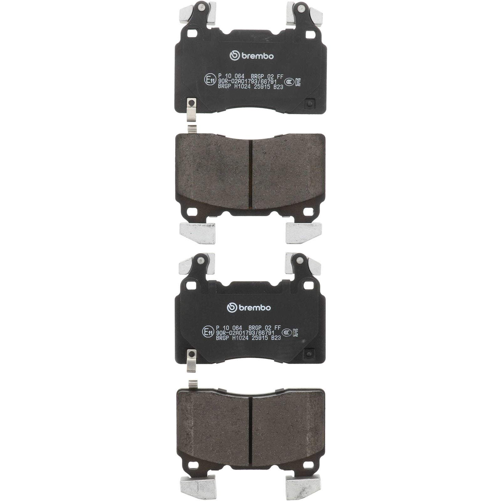 Передние тормозные колодки с низким содержанием металла Brembo PRIME P10064