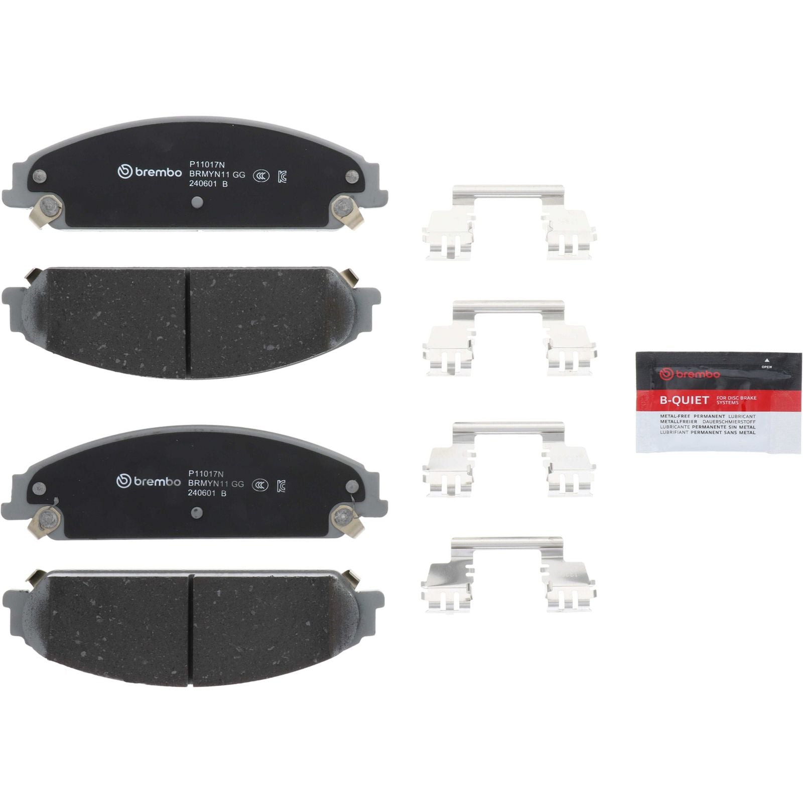 Керамические передние тормозные колодки Brembo PRIME P11017N