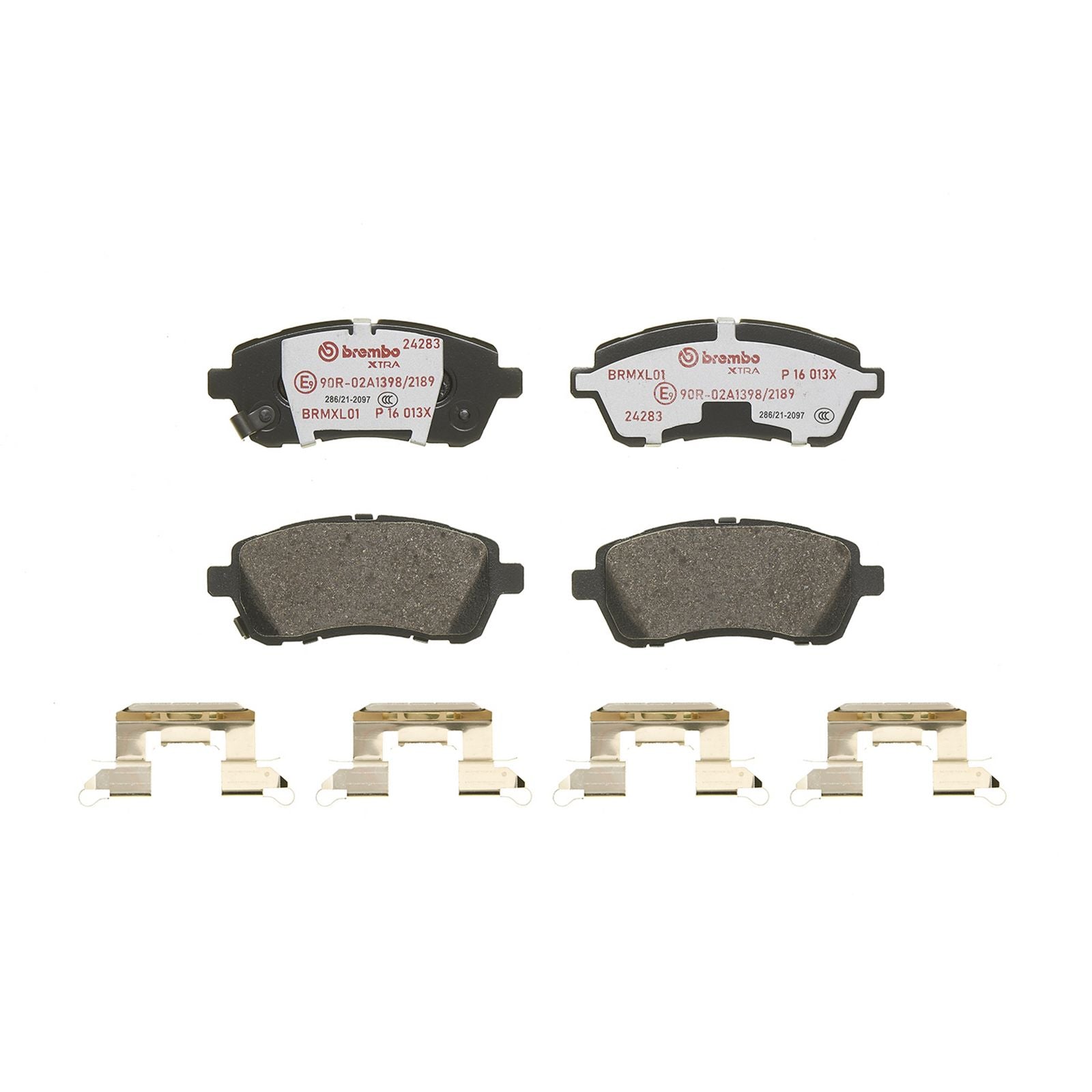 Передние тормозные колодки с низким содержанием металла Brembo XTRA P16013X