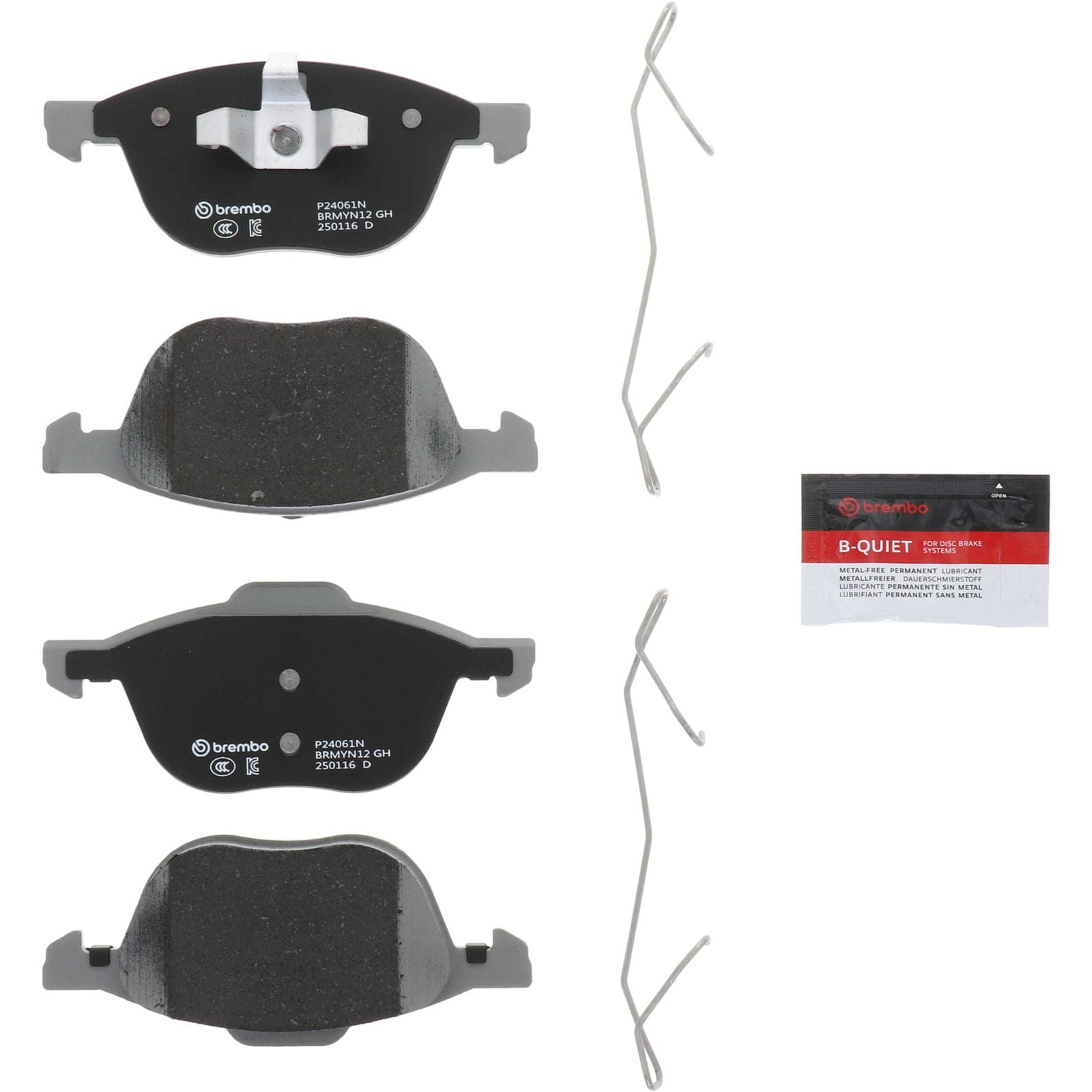 Керамические передние тормозные колодки Brembo PRIME P24061N