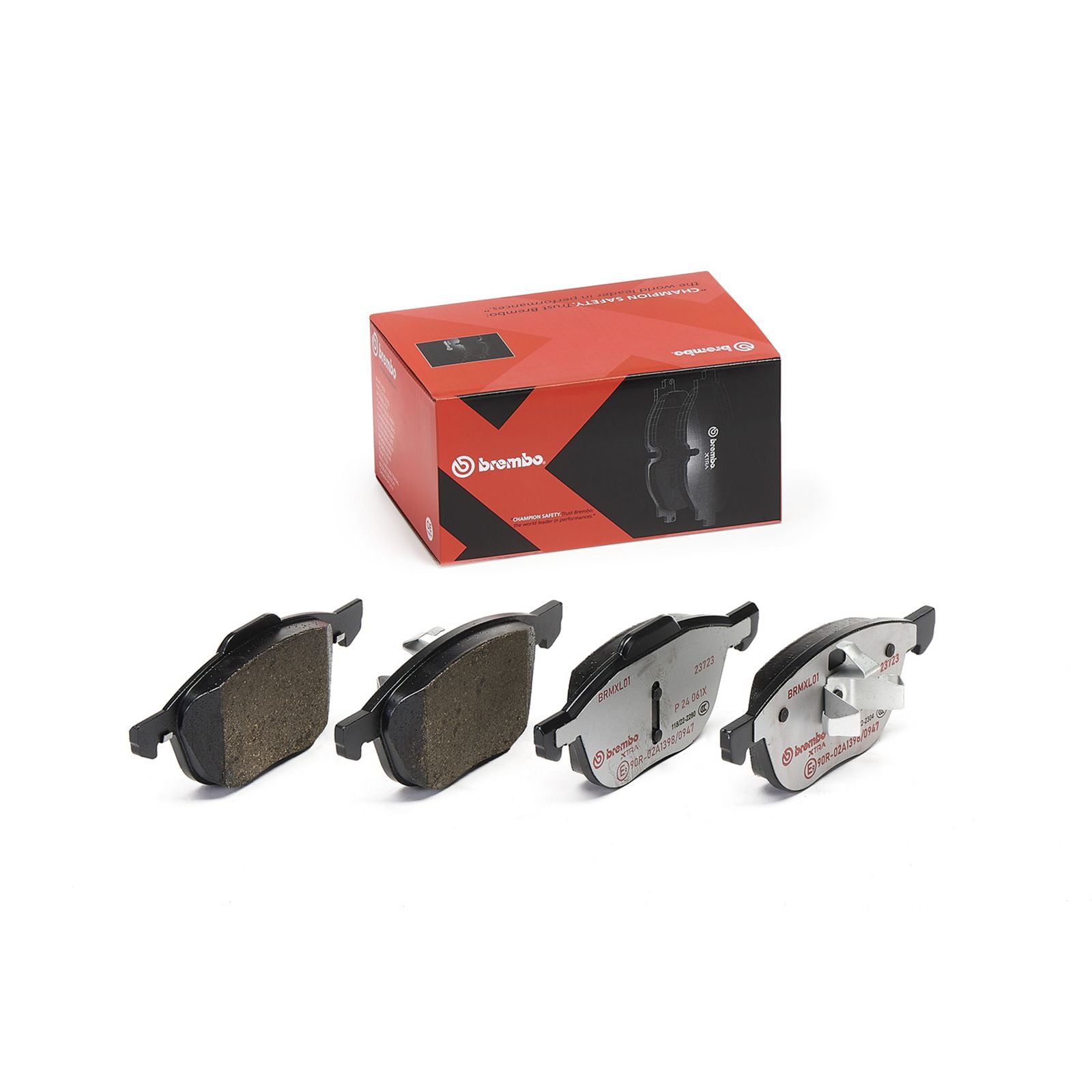 Передние тормозные колодки с низким содержанием металла Brembo XTRA P24061X