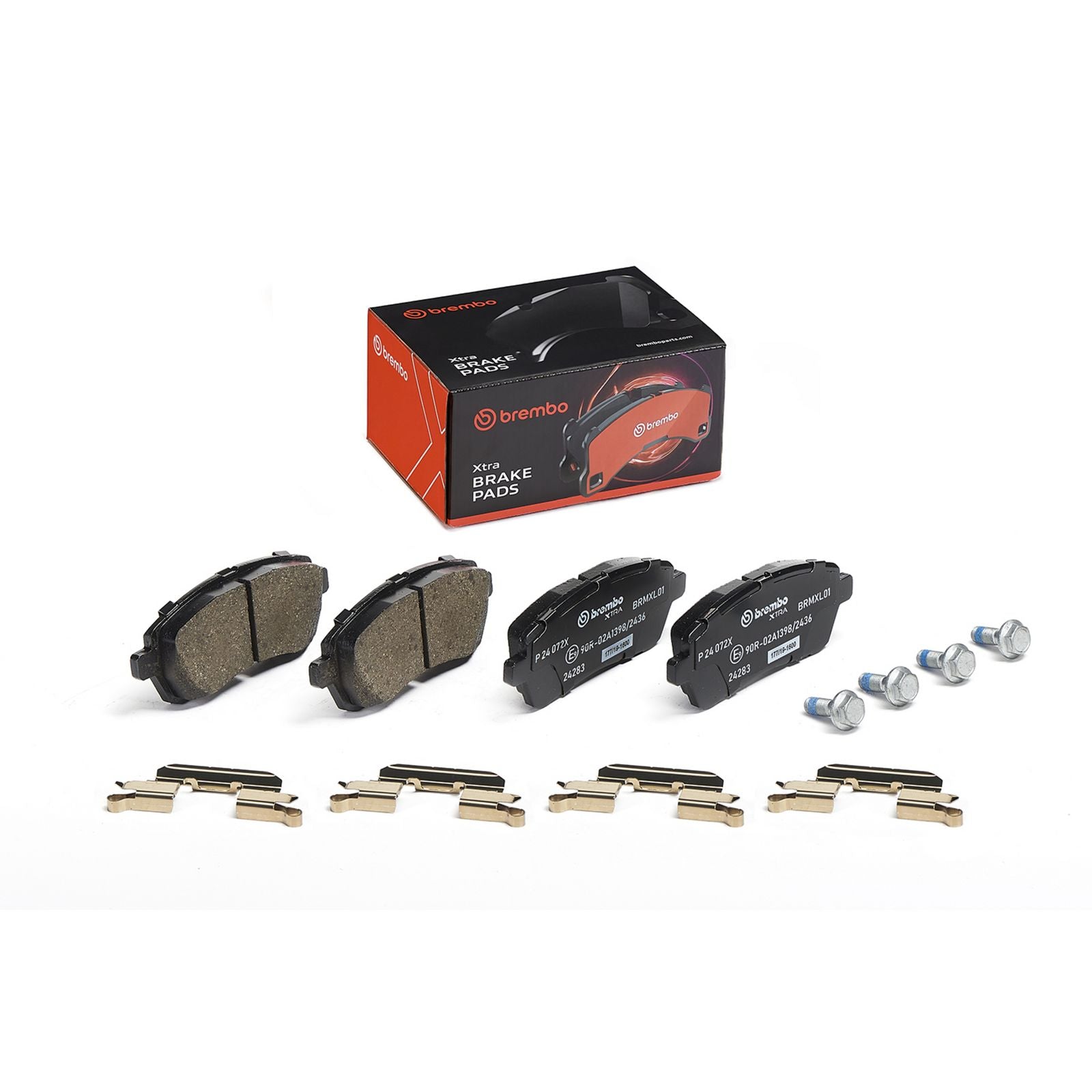 Передние тормозные колодки с низким содержанием металла Brembo XTRA P24072X