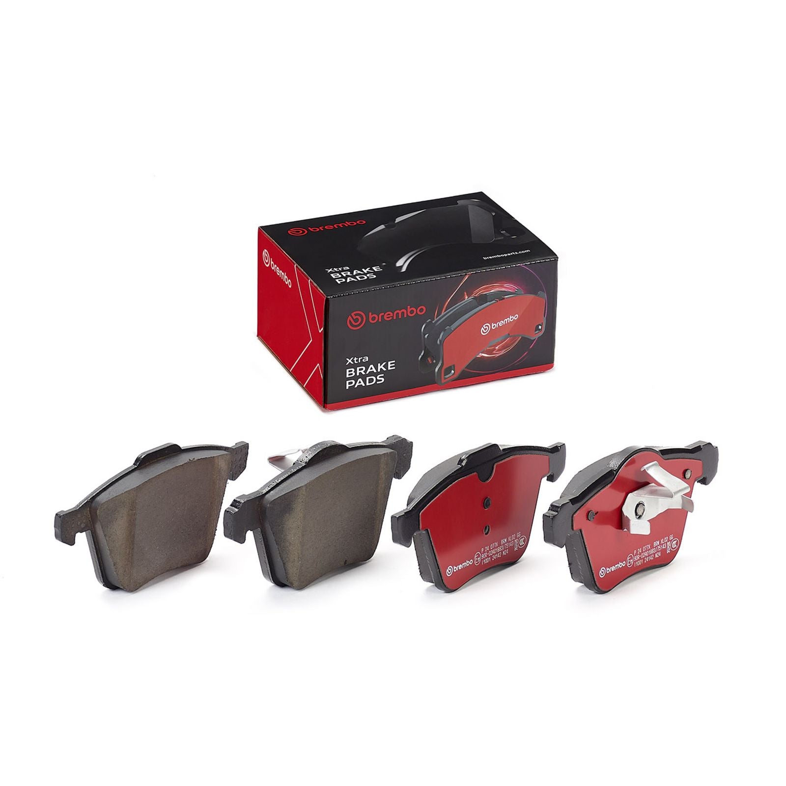 Передние тормозные колодки с низким содержанием металла Brembo XTRA P24077X