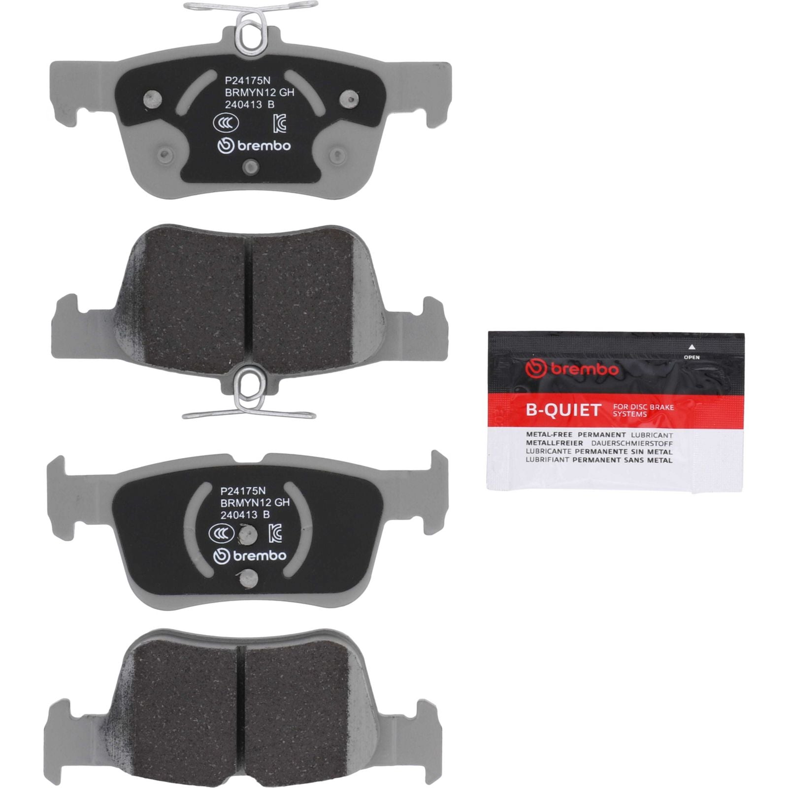 Керамические задние тормозные колодки Brembo PRIME P24175N