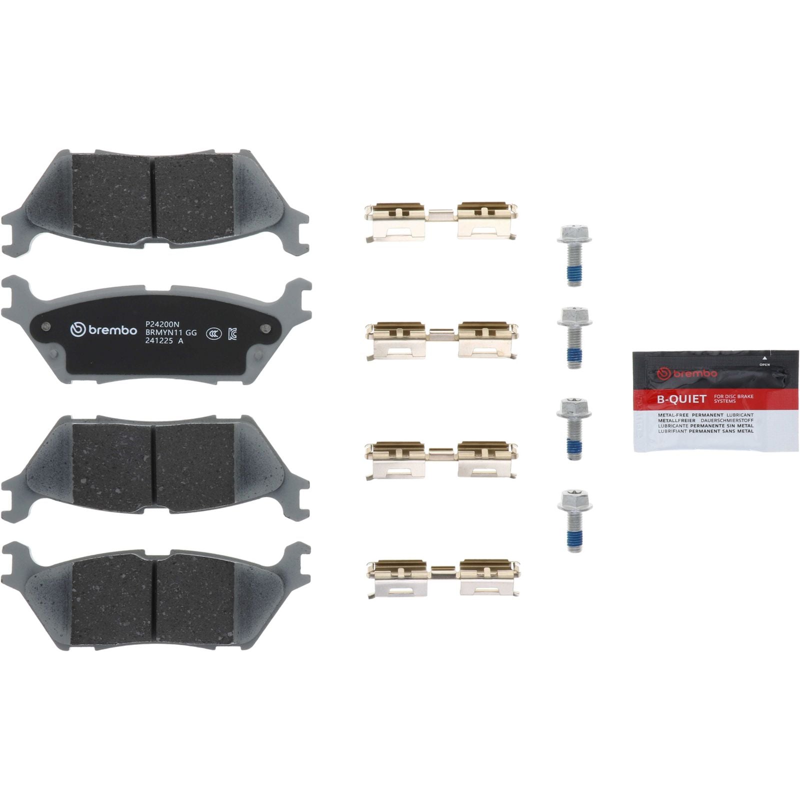Керамические задние тормозные колодки Brembo PRIME P24200N