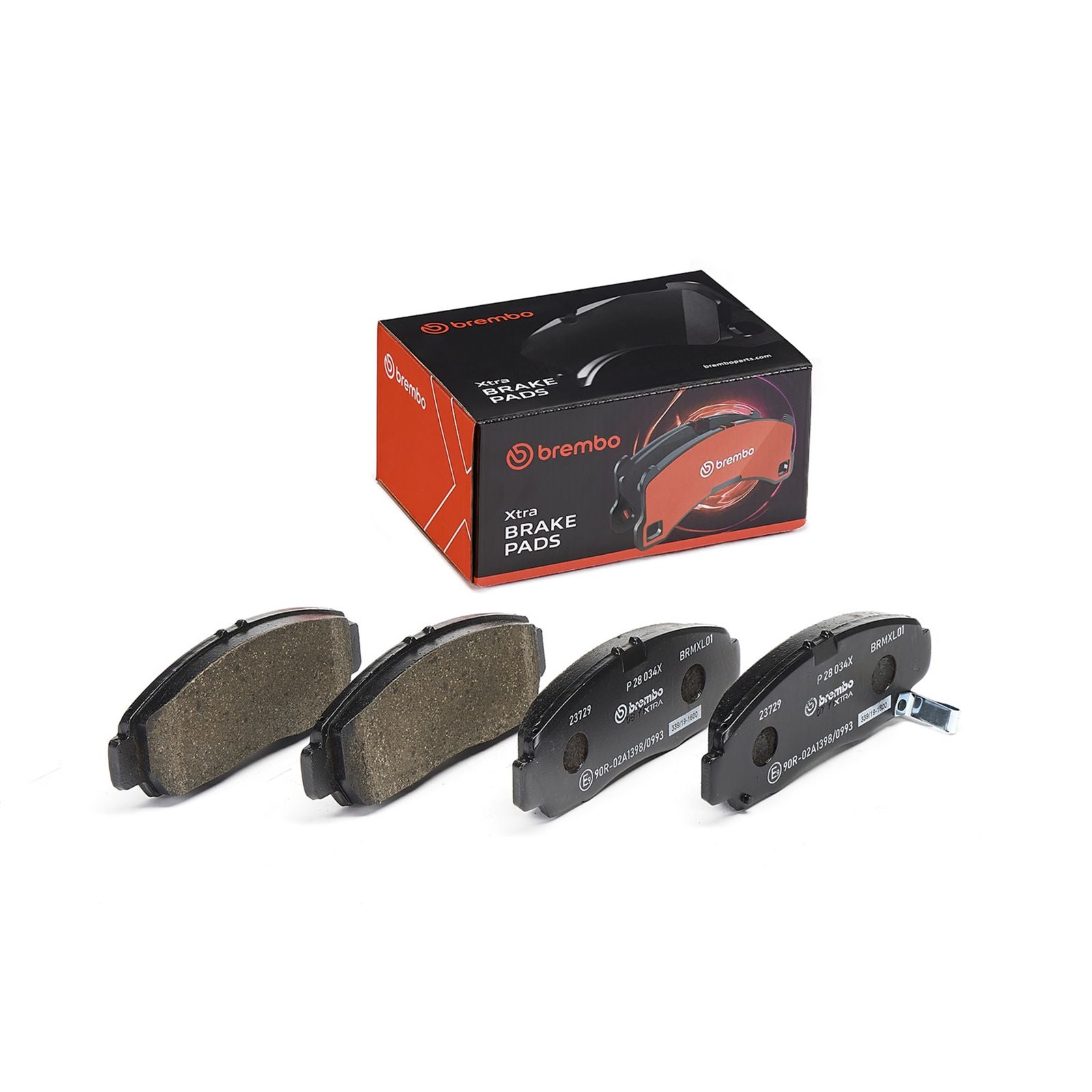 Передние тормозные колодки с низким содержанием металла Brembo XTRA P28034X