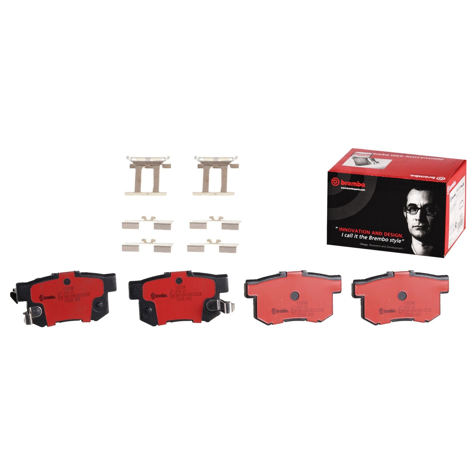 Керамические задние тормозные колодки Brembo PRIME P28039N