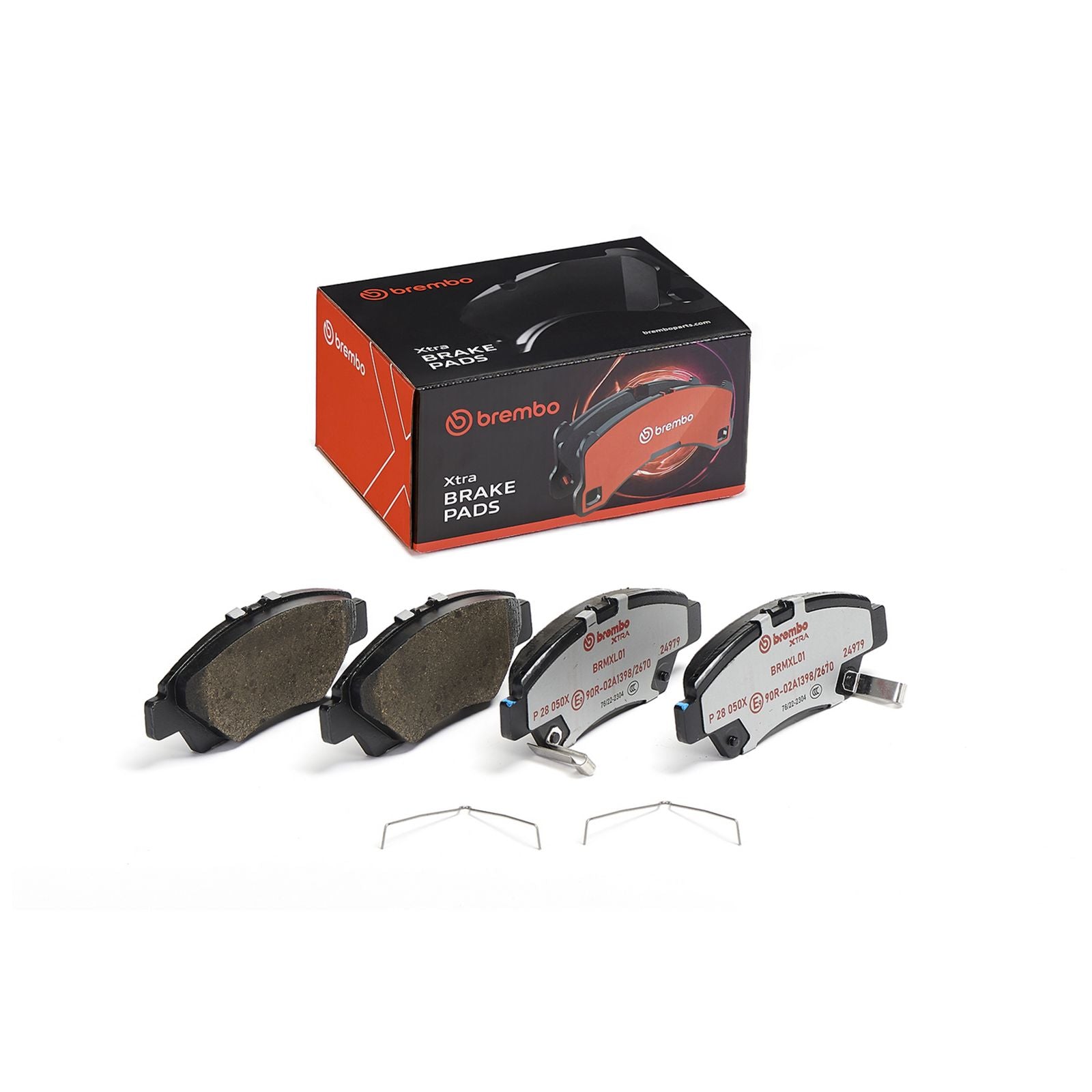 Передние тормозные колодки с низким содержанием металла Brembo XTRA P28050X