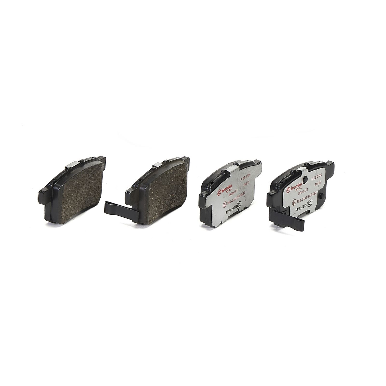Задние тормозные колодки с низким содержанием металла Brembo XTRA P28072X