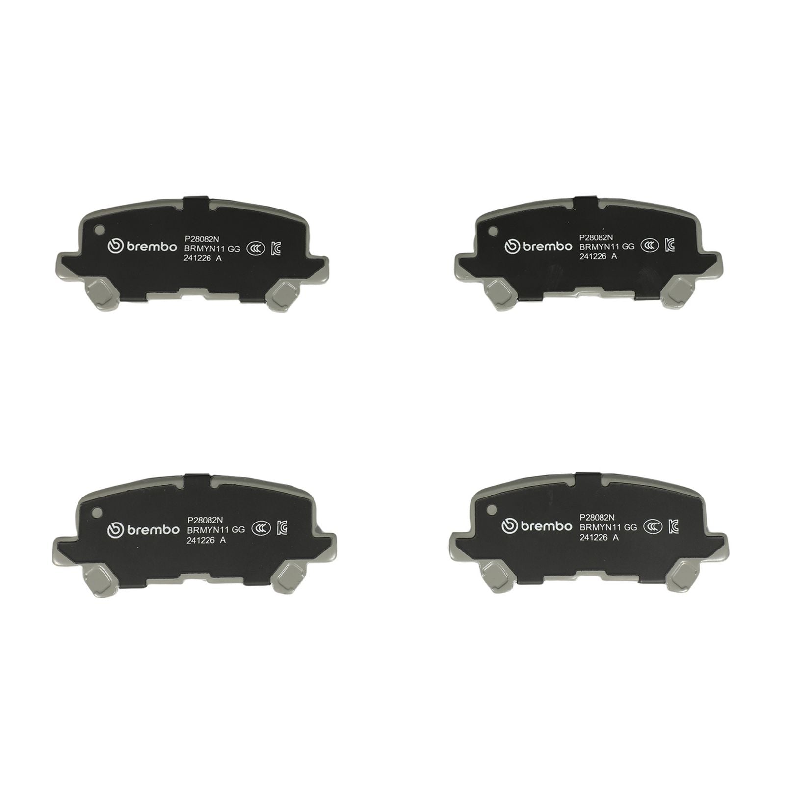 Керамические задние тормозные колодки Brembo PRIME P28082N