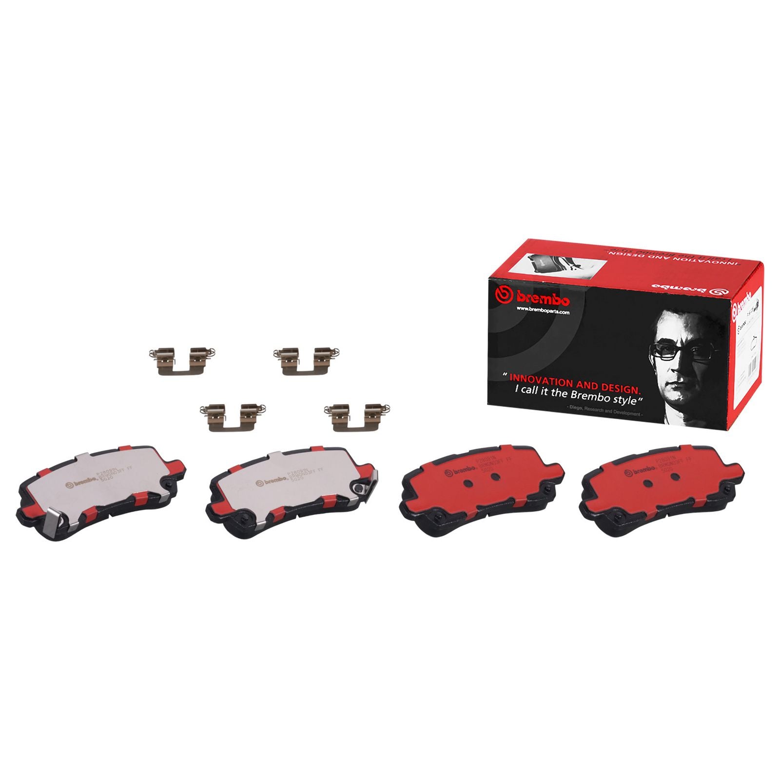 Керамические задние тормозные колодки Brembo PRIME P28091N
