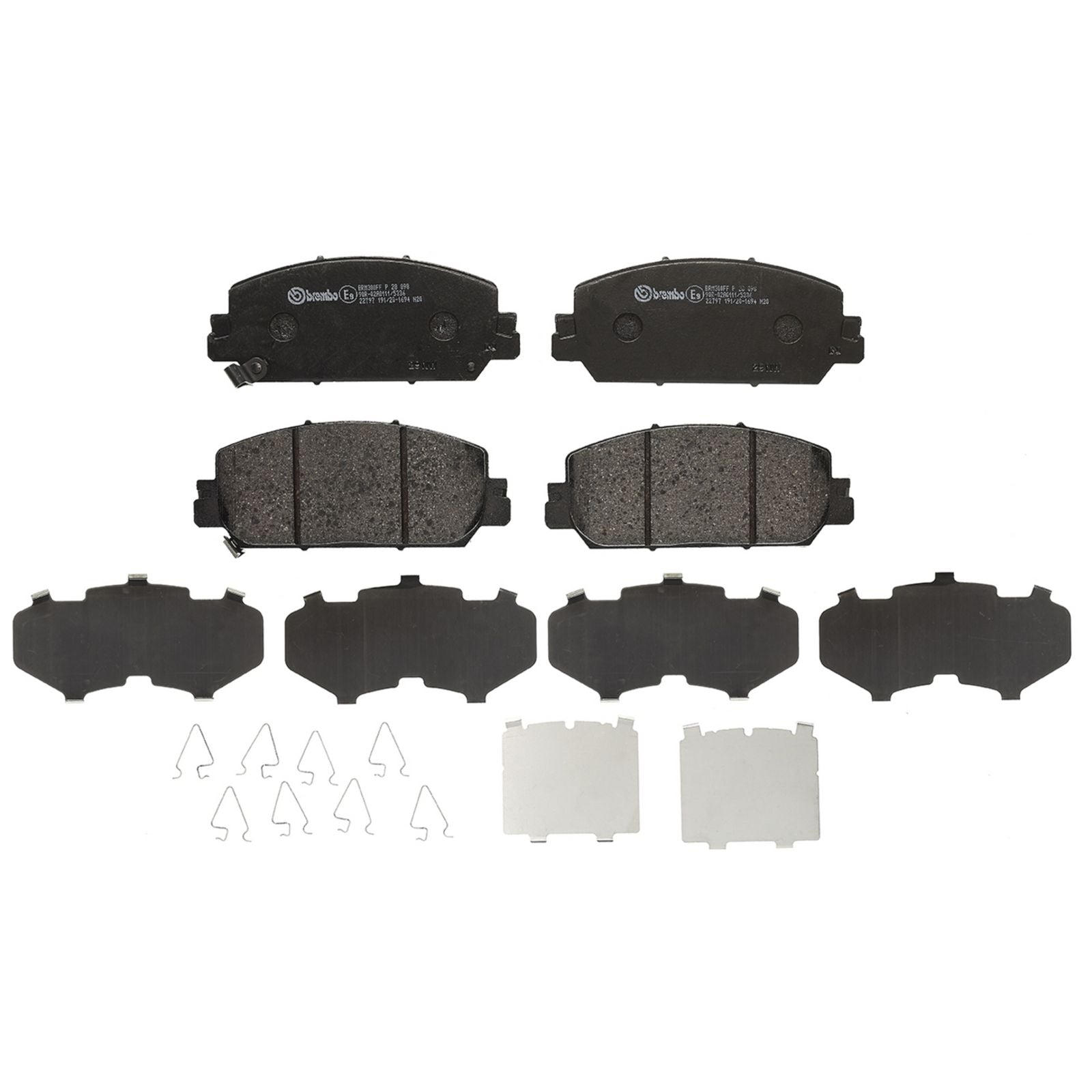Передние тормозные колодки с низким содержанием металла Brembo PRIME P28098