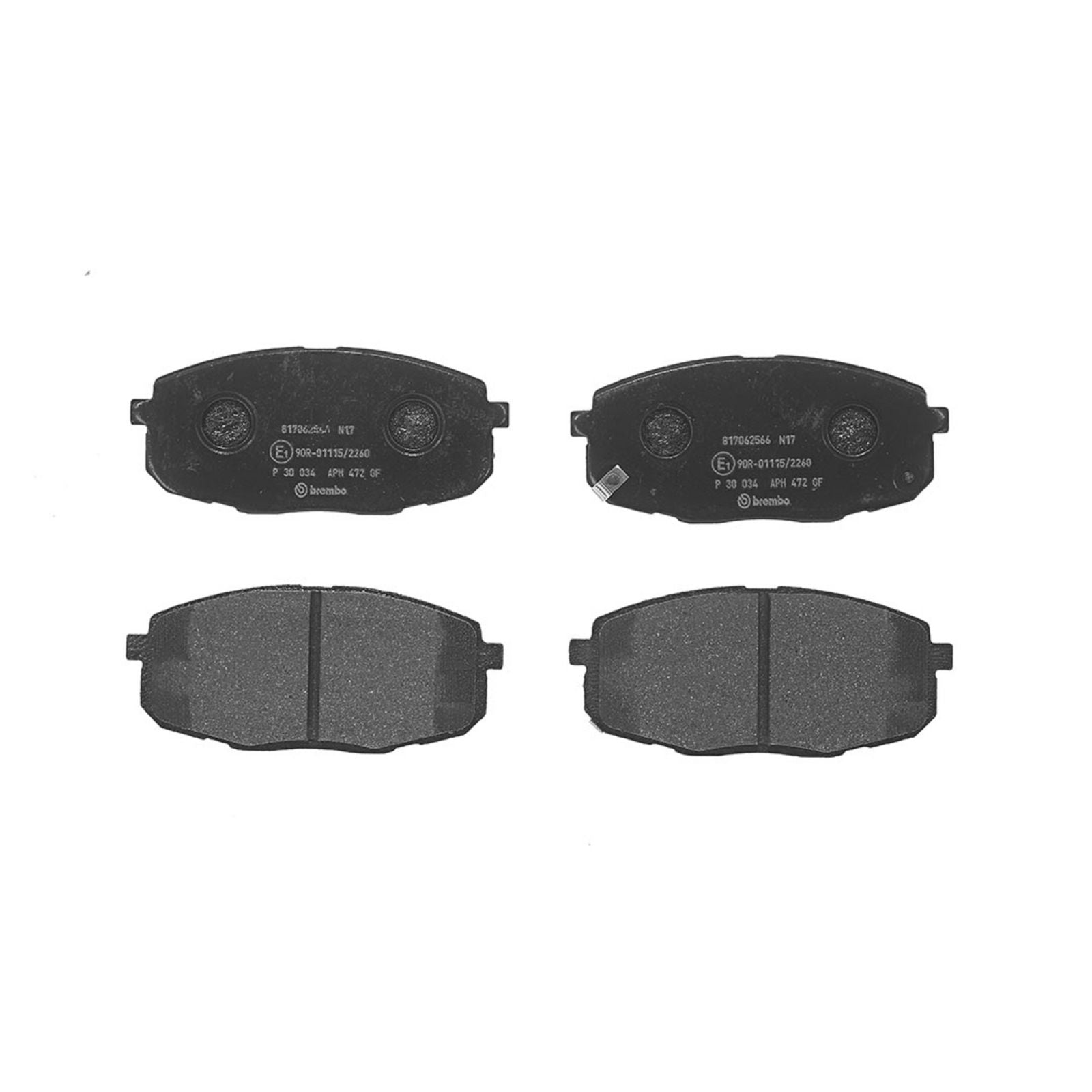Передние тормозные колодки с низким содержанием металла Brembo PRIME P30034