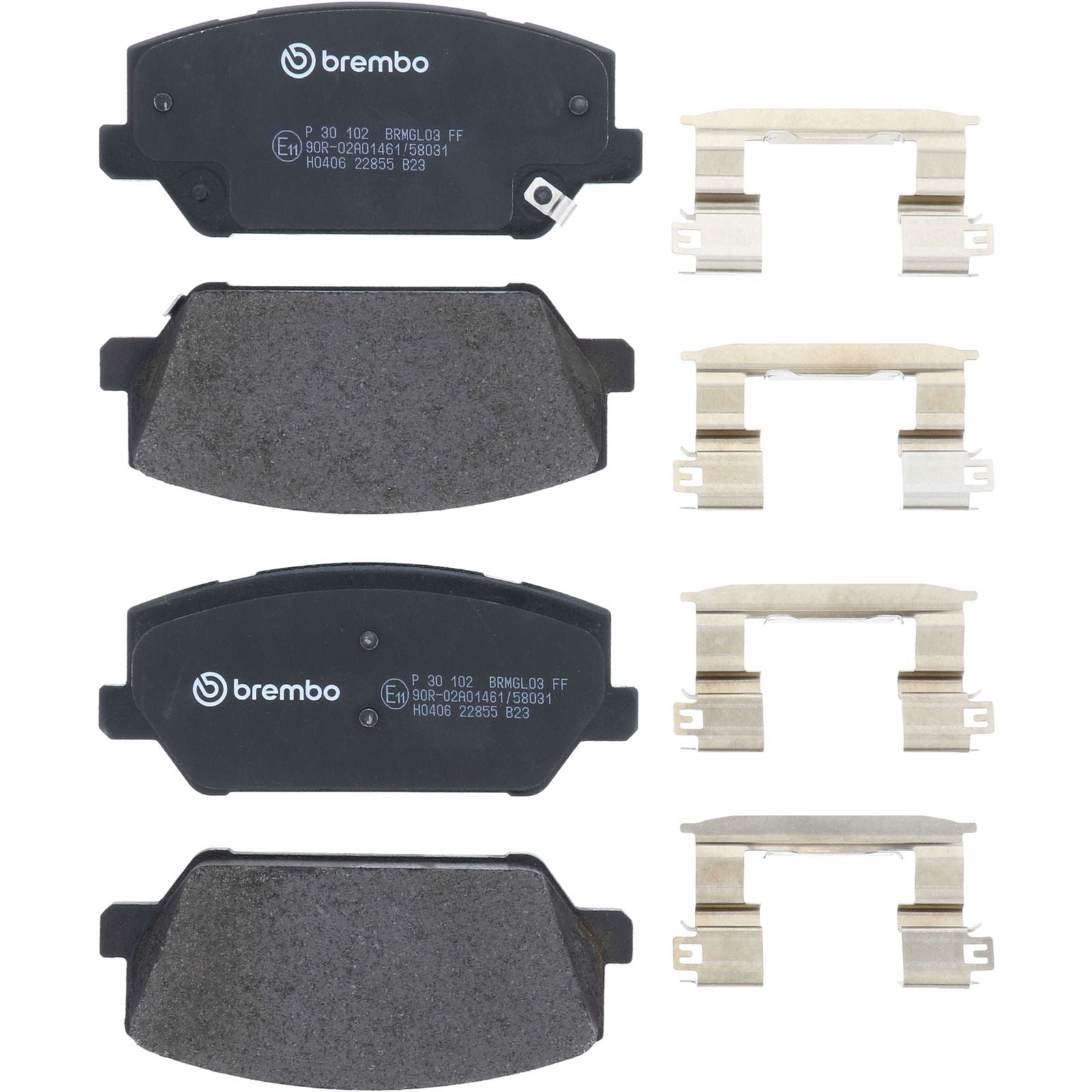 Передние тормозные колодки с низким содержанием металла Brembo PRIME P30102
