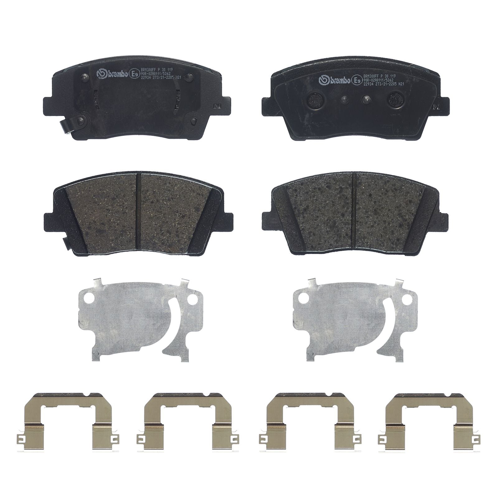 Передние тормозные колодки с низким содержанием металла Brembo PRIME P30119