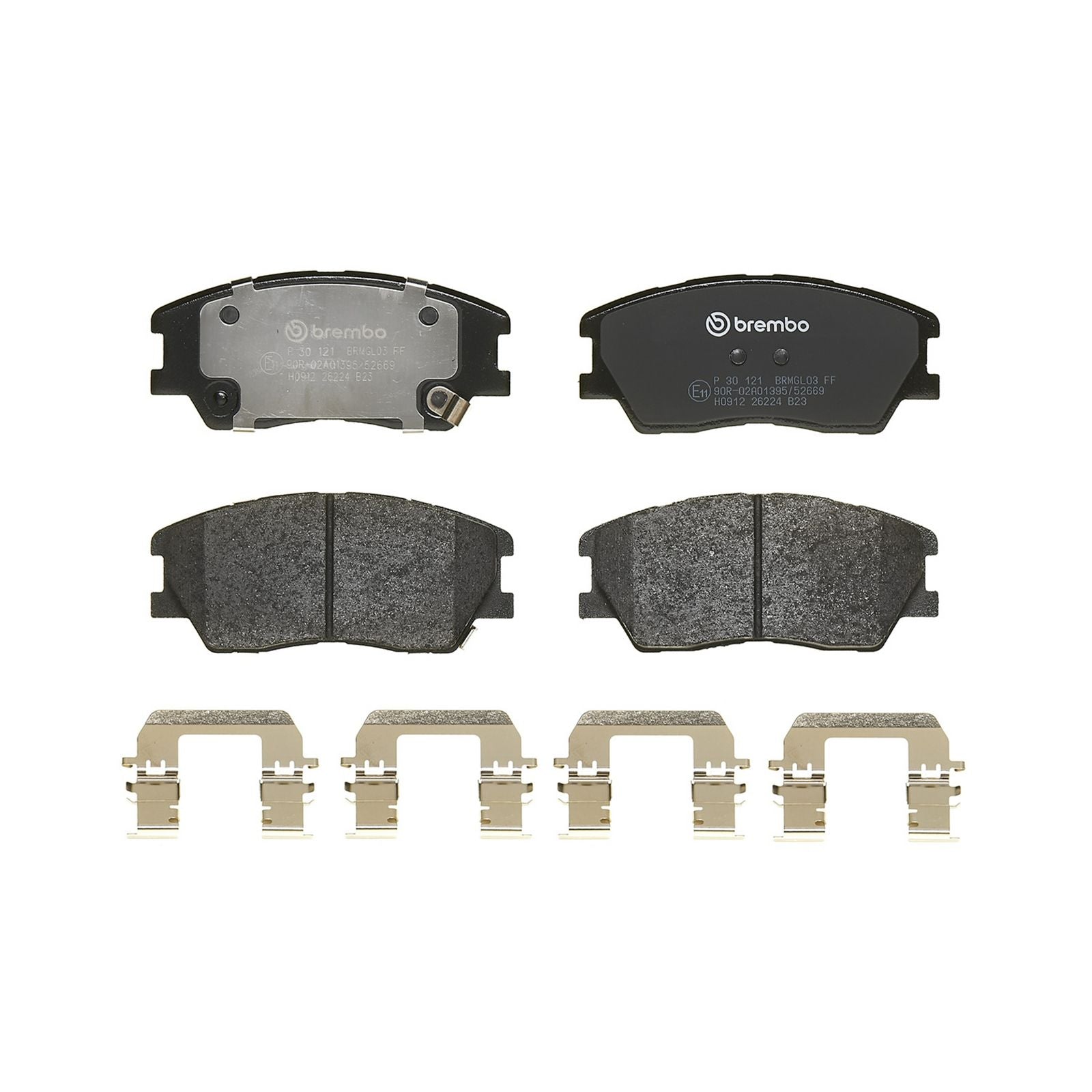 Передние тормозные колодки с низким содержанием металла Brembo PRIME P30121
