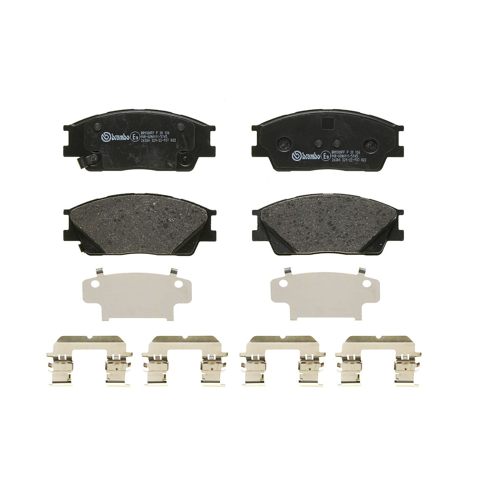 Передние тормозные колодки с низким содержанием металла Brembo PRIME P30126
