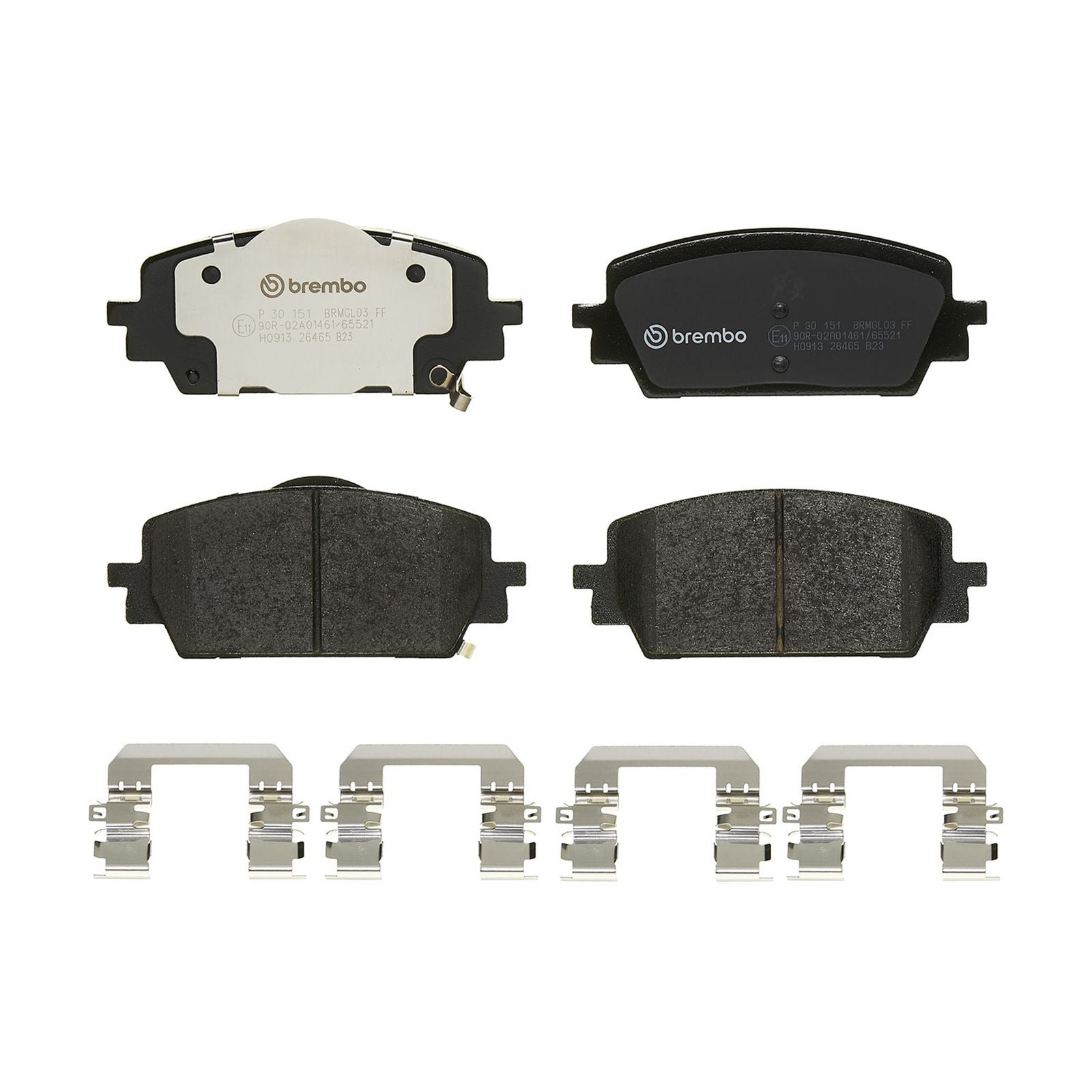 Передние тормозные колодки с низким содержанием металла Brembo PRIME P30151