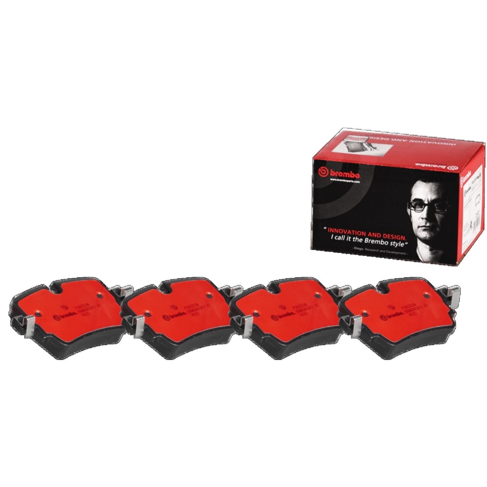 Керамические задние тормозные колодки Brembo PRIME P36032N