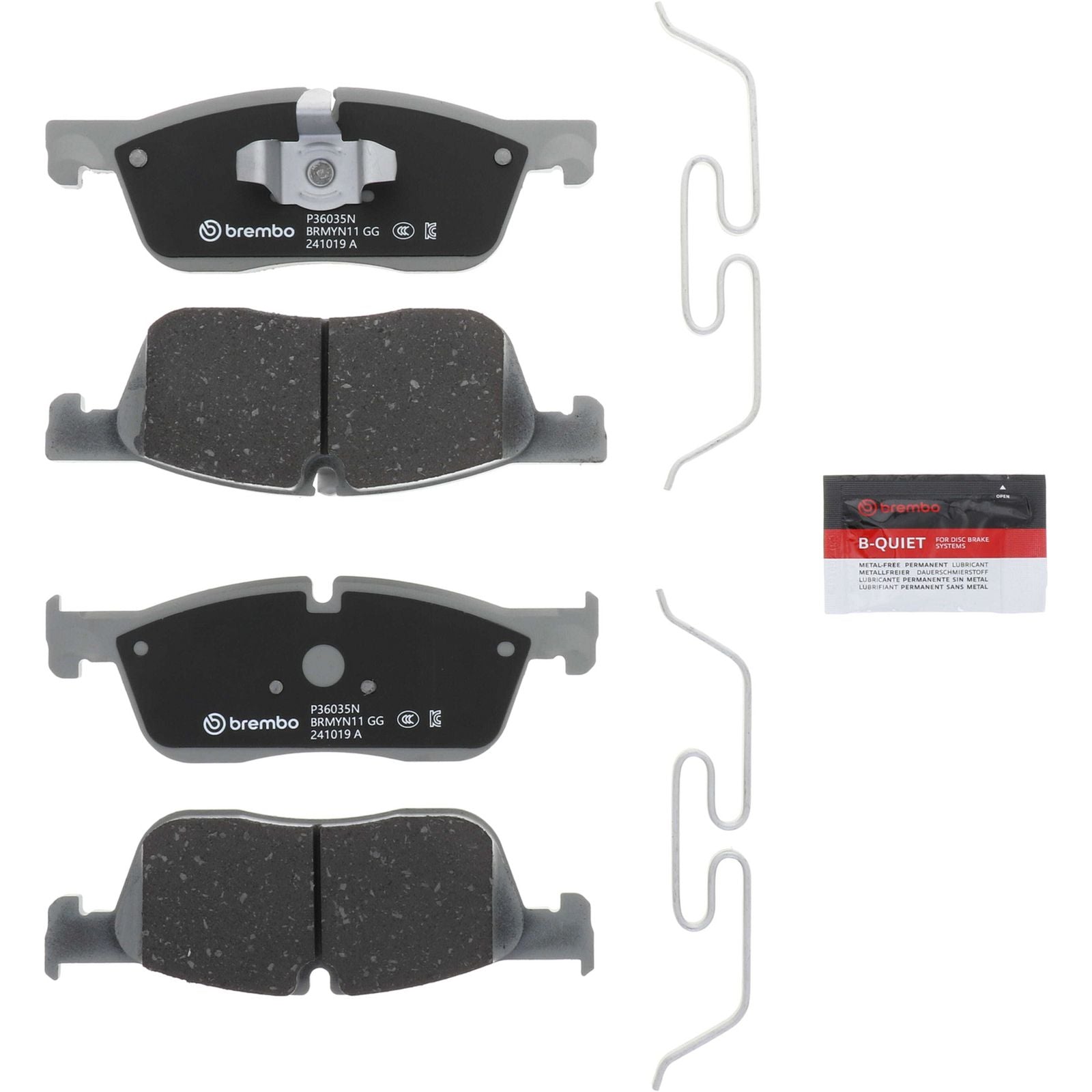 Керамические передние тормозные колодки Brembo PRIME P36035N