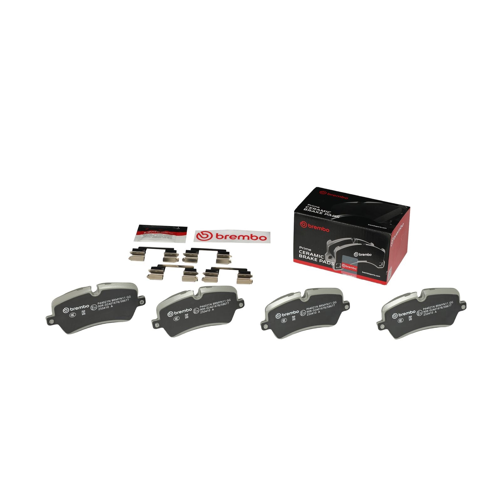 Керамические задние тормозные колодки Brembo PRIME P44021N