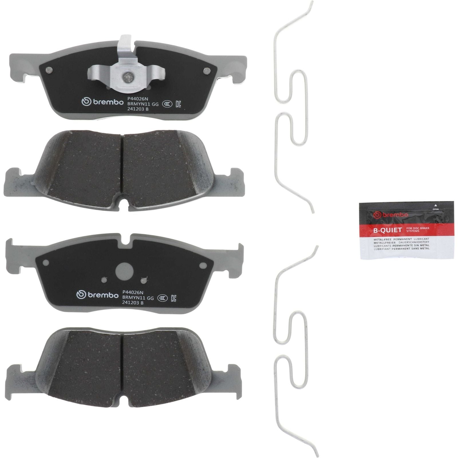 Керамические передние тормозные колодки Brembo PRIME P44026N