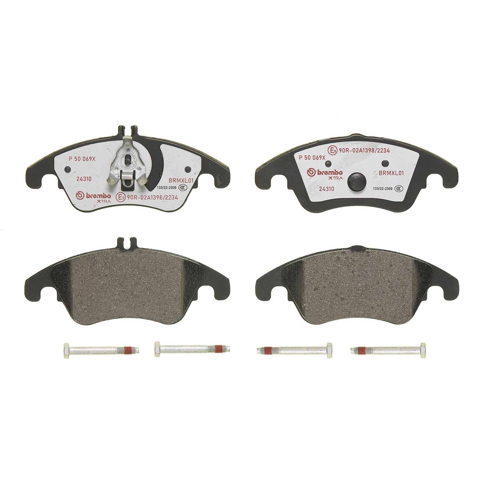 Передние тормозные колодки с низким содержанием металла Brembo XTRA P50069X