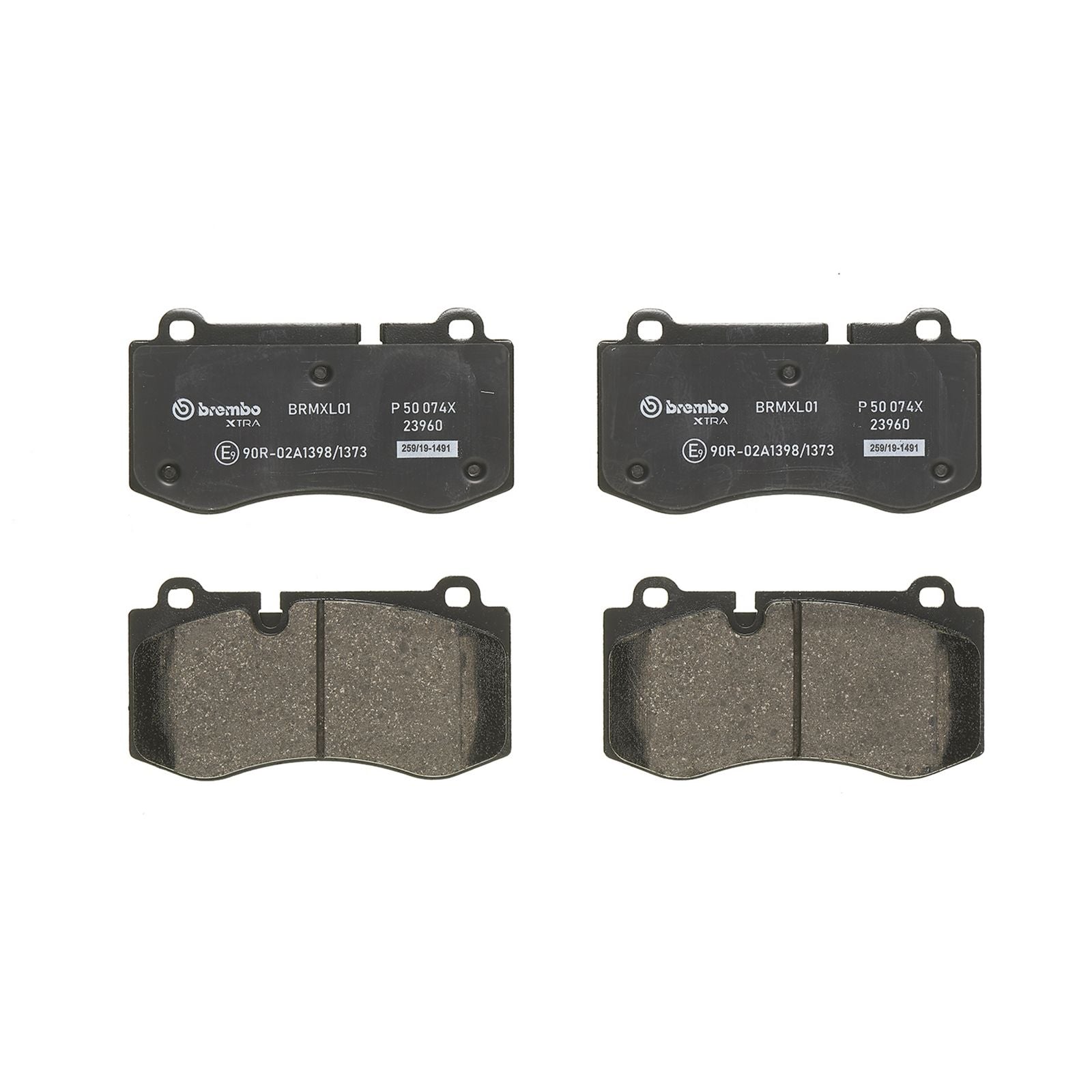 Передние тормозные колодки с низким содержанием металла Brembo XTRA P50074X